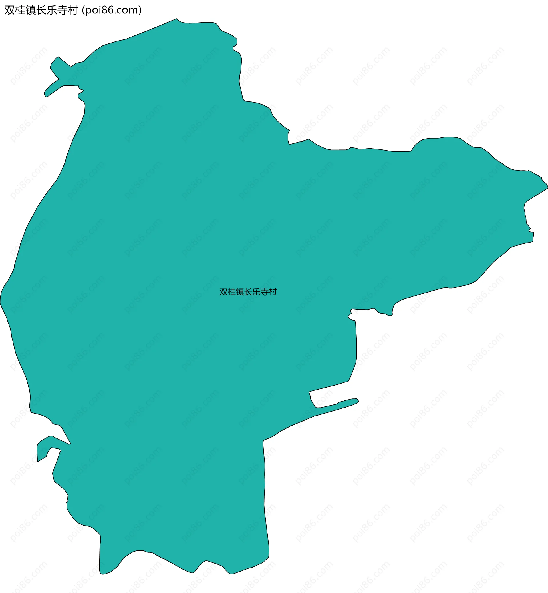 双桂镇长乐寺村边界地图