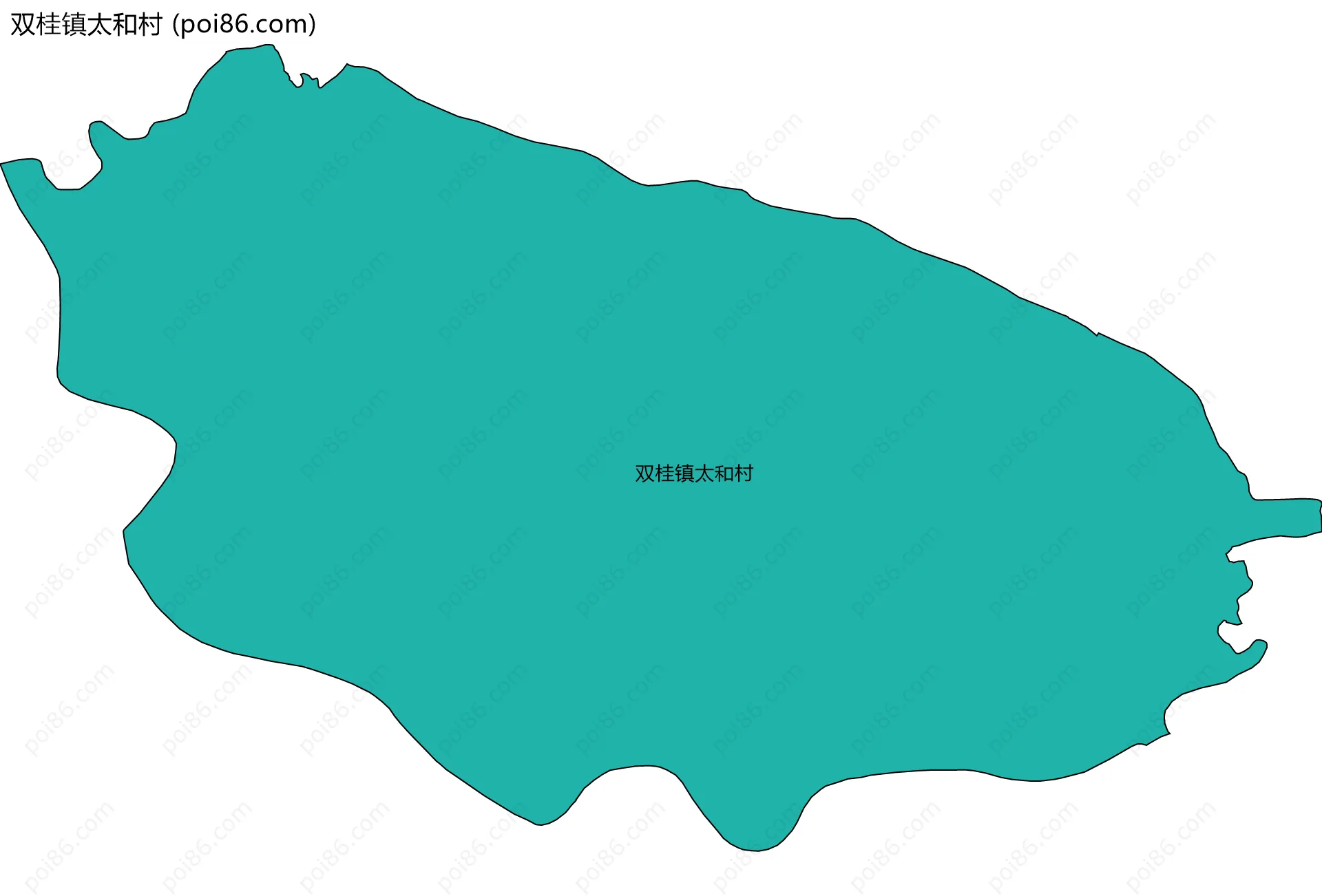 双桂镇太和村边界地图