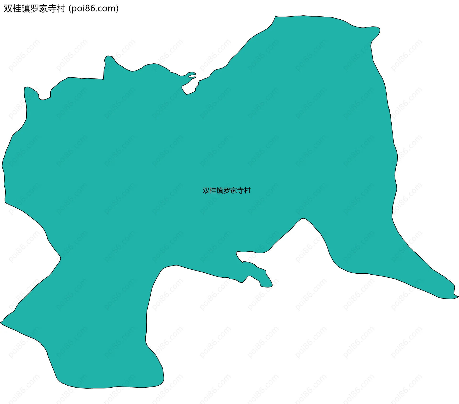 双桂镇罗家寺村边界地图