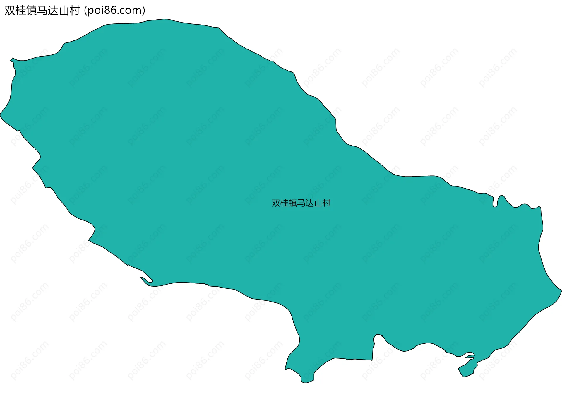 双桂镇马达山村边界地图