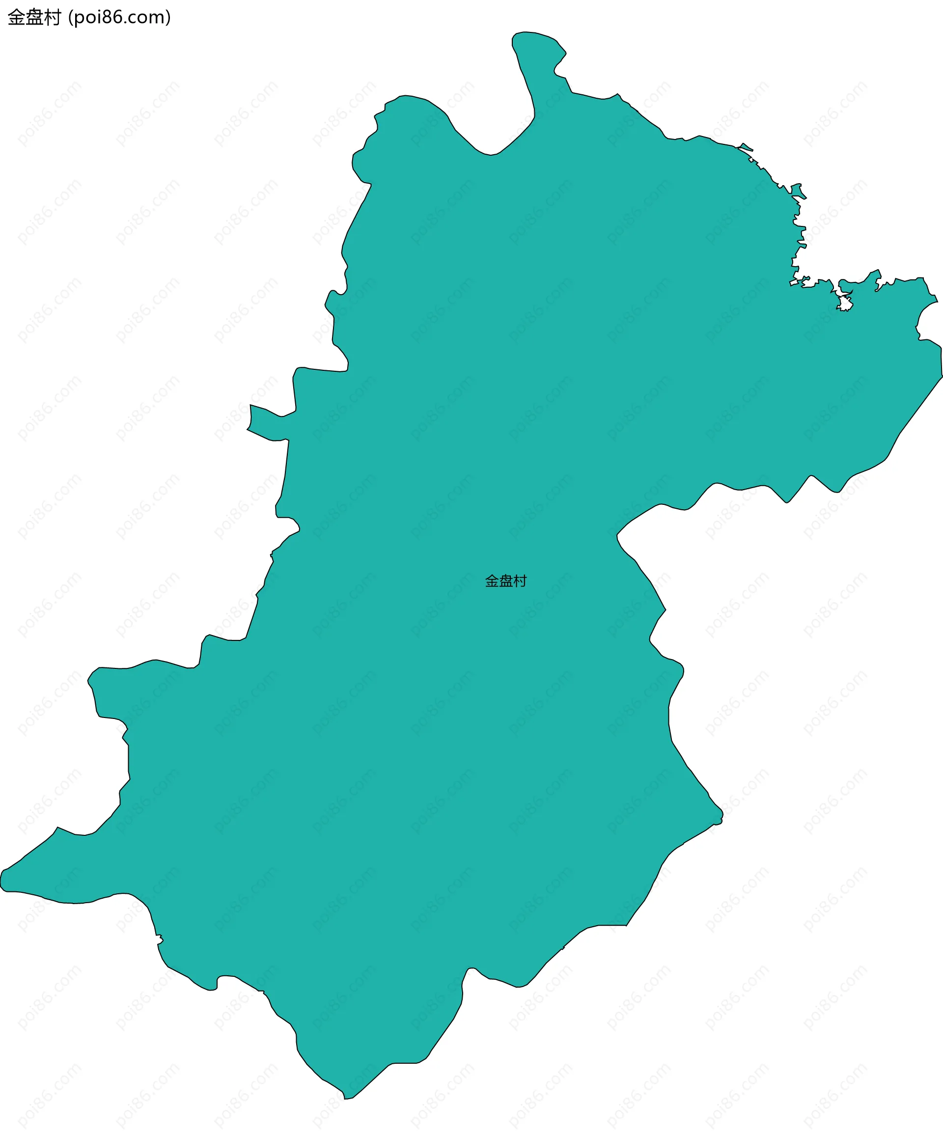 金盘村边界地图
