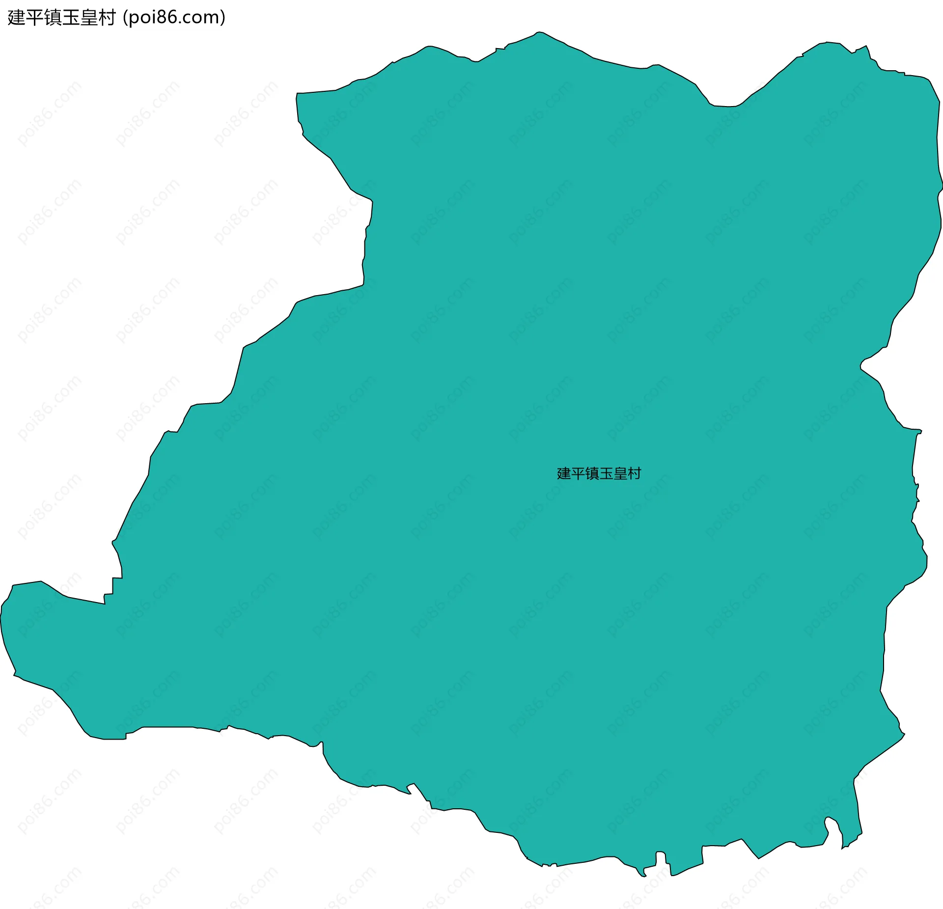 建平镇玉皇村边界地图