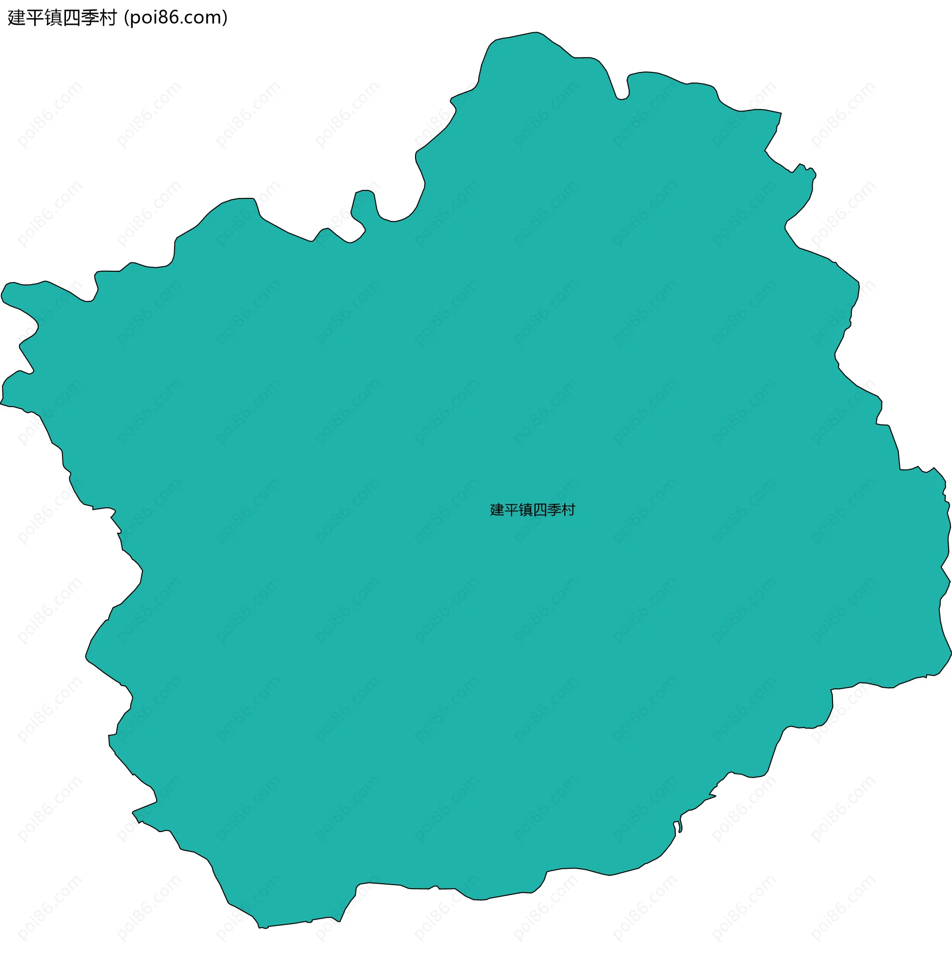 建平镇四季村边界地图