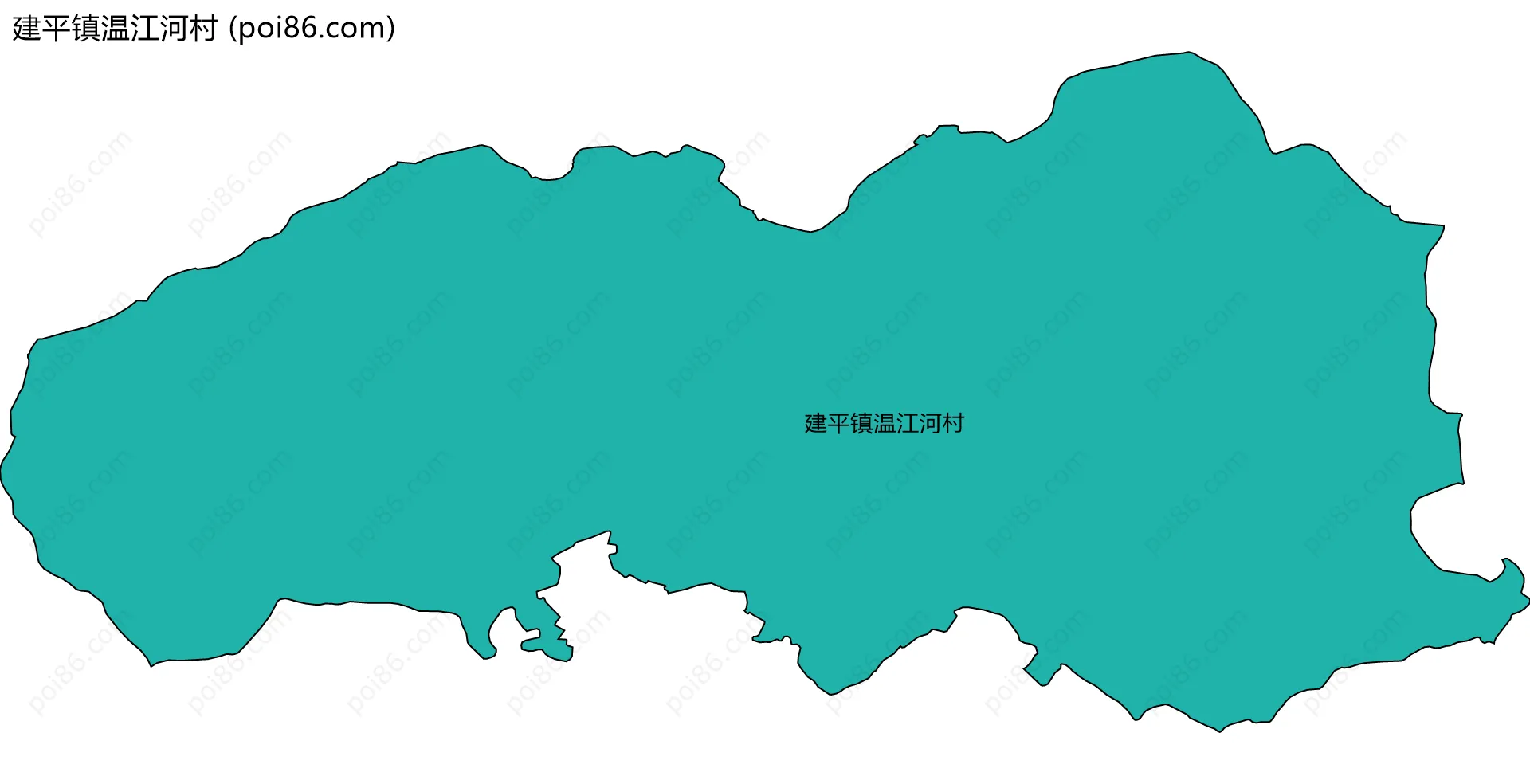 建平镇温江河村边界地图