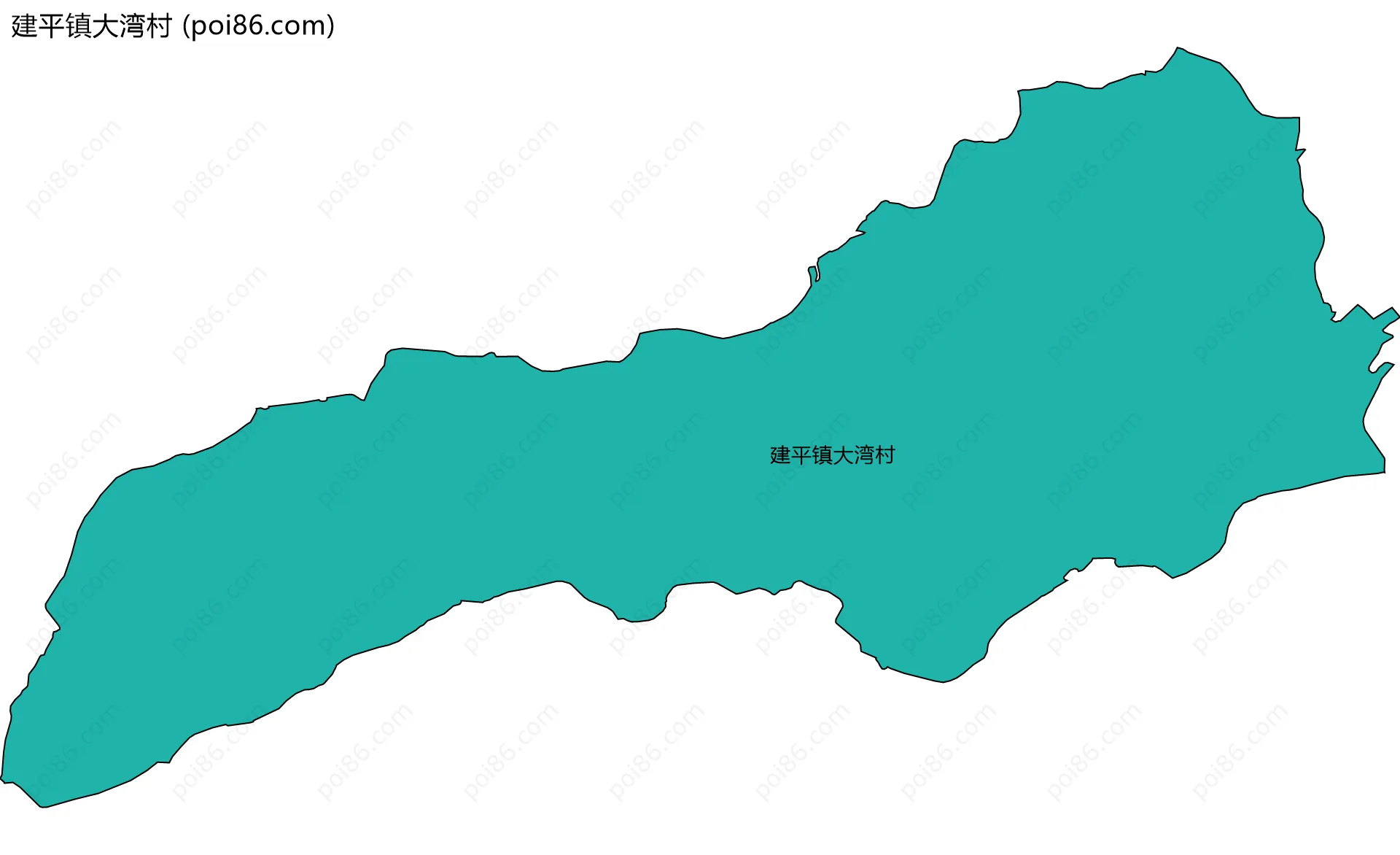 建平镇大湾村边界地图