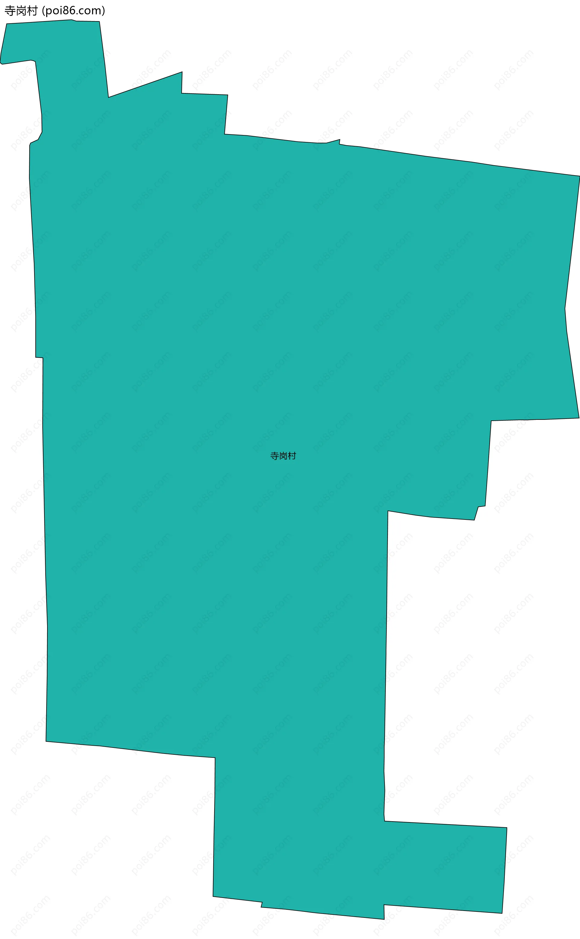 寺岗村边界地图