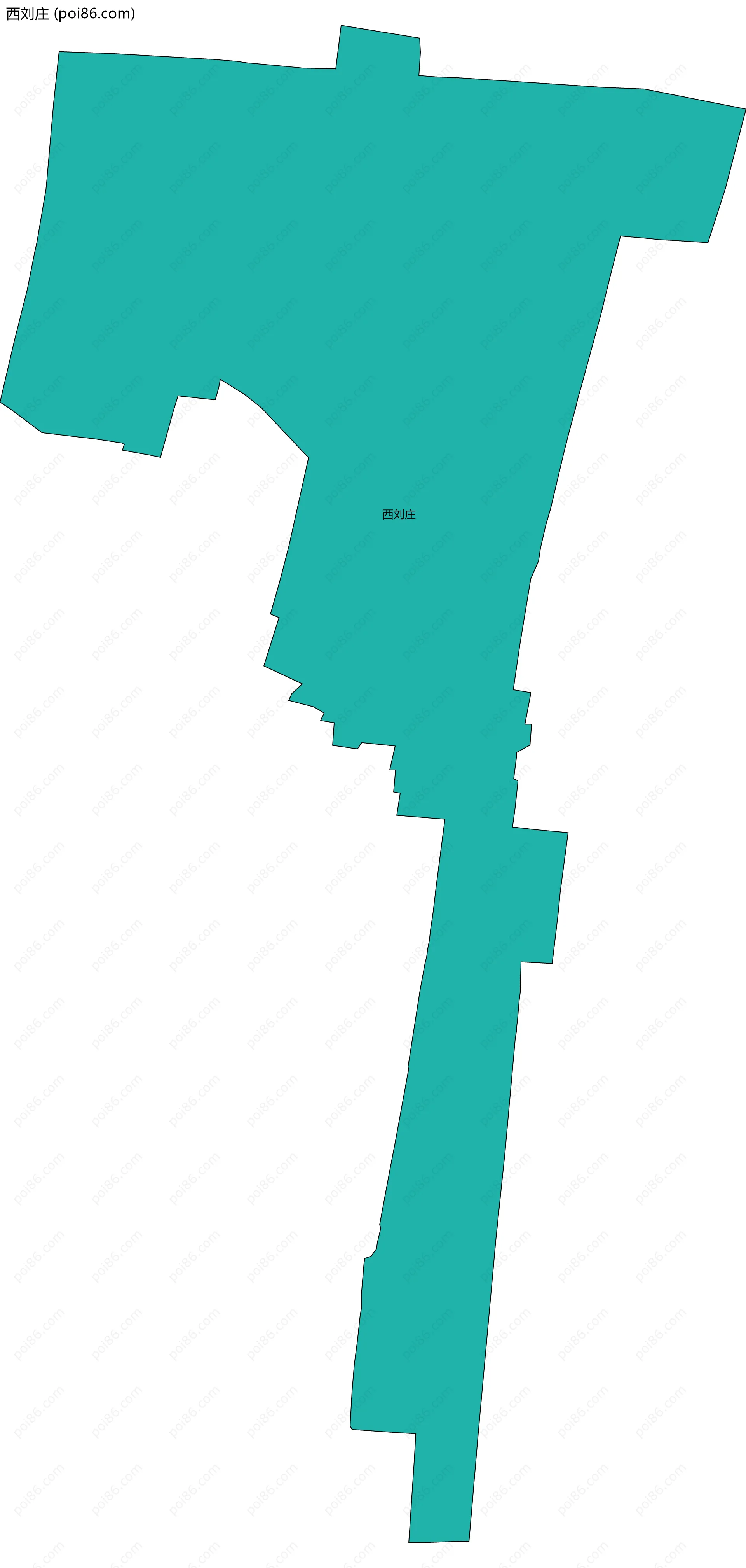 西刘庄边界地图