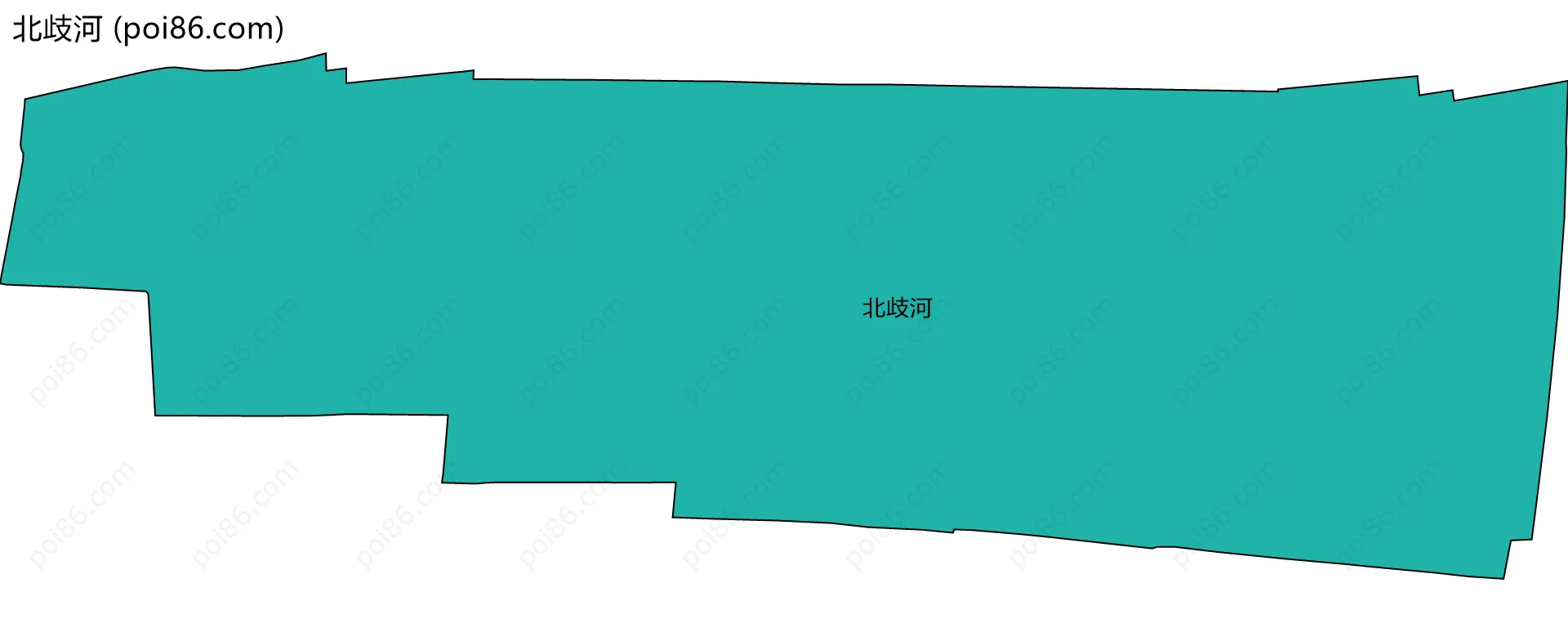 北歧河边界地图