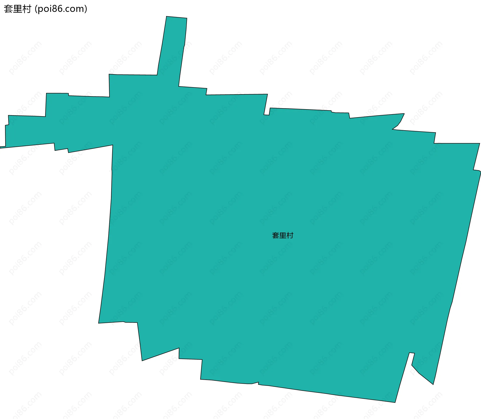 套里村边界地图