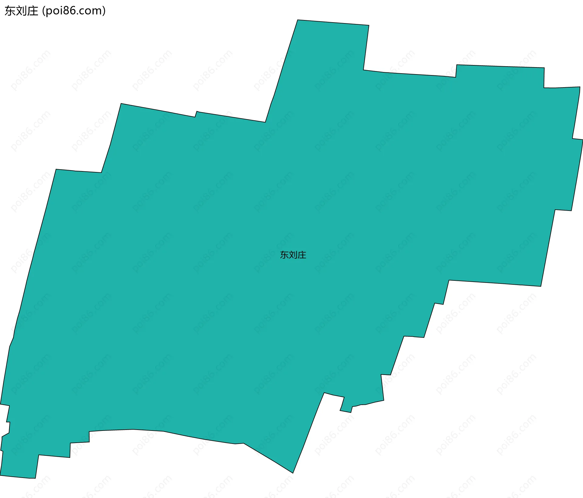 东刘庄边界地图