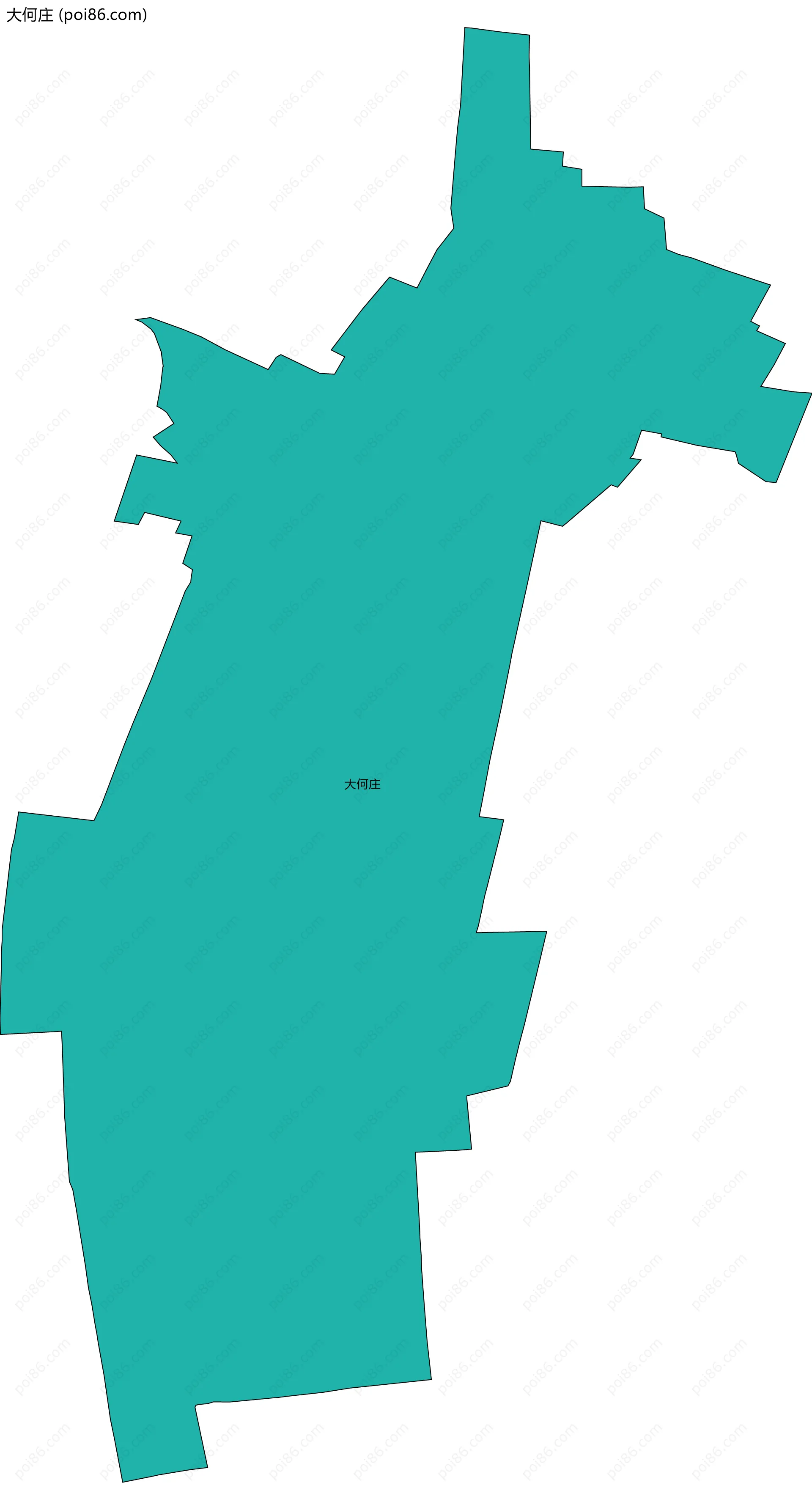 大何庄边界地图