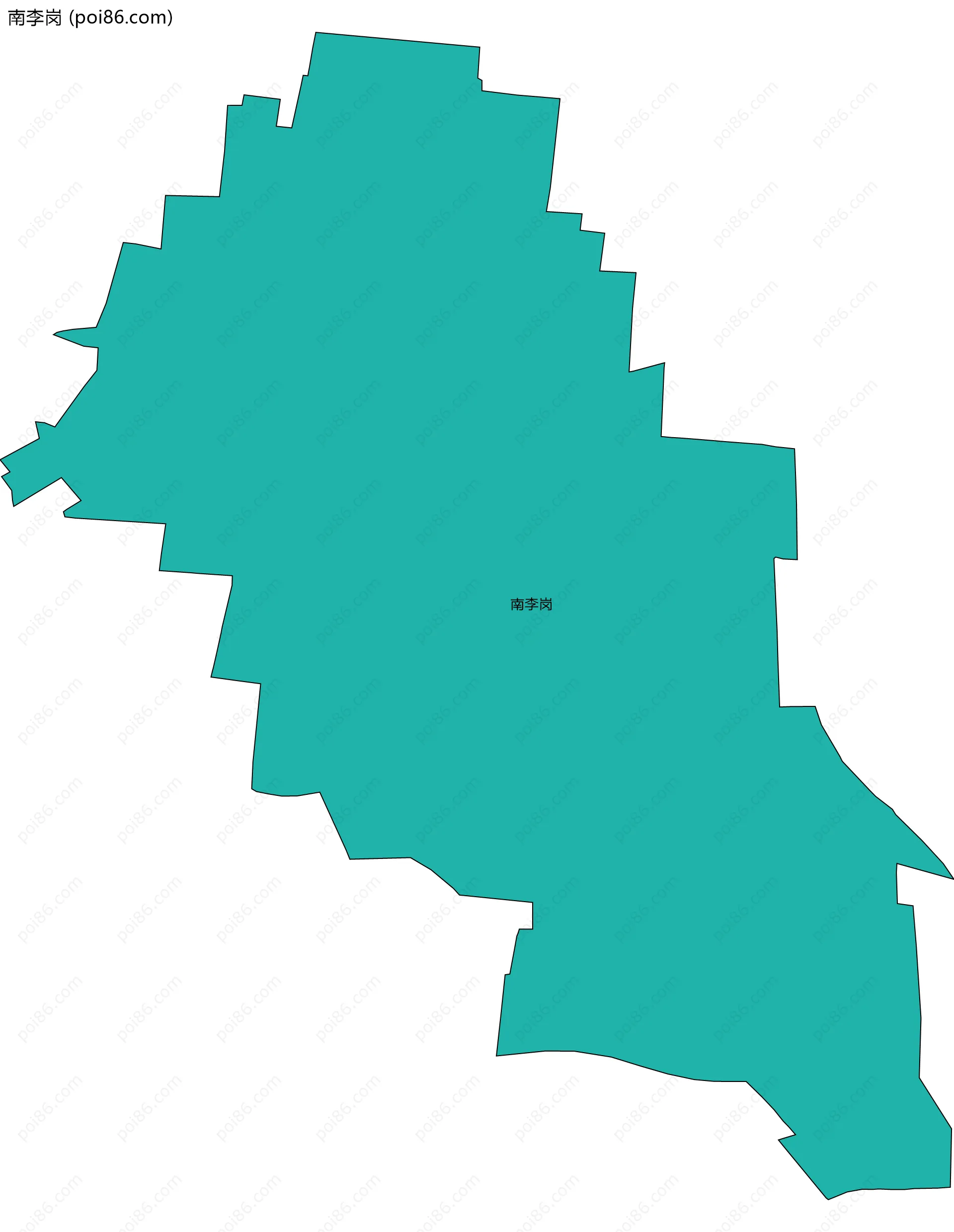 南李岗边界地图