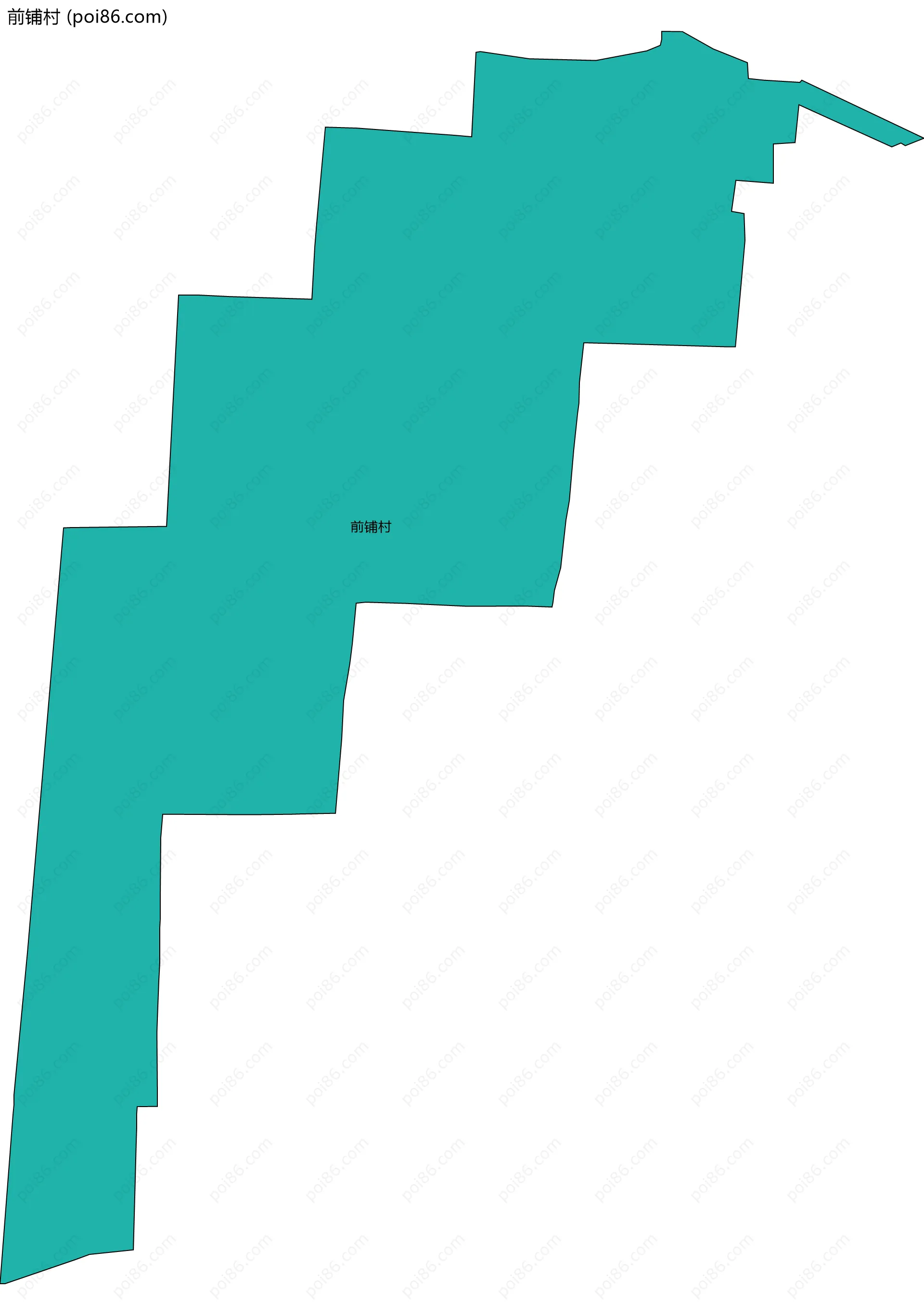 前铺村边界地图