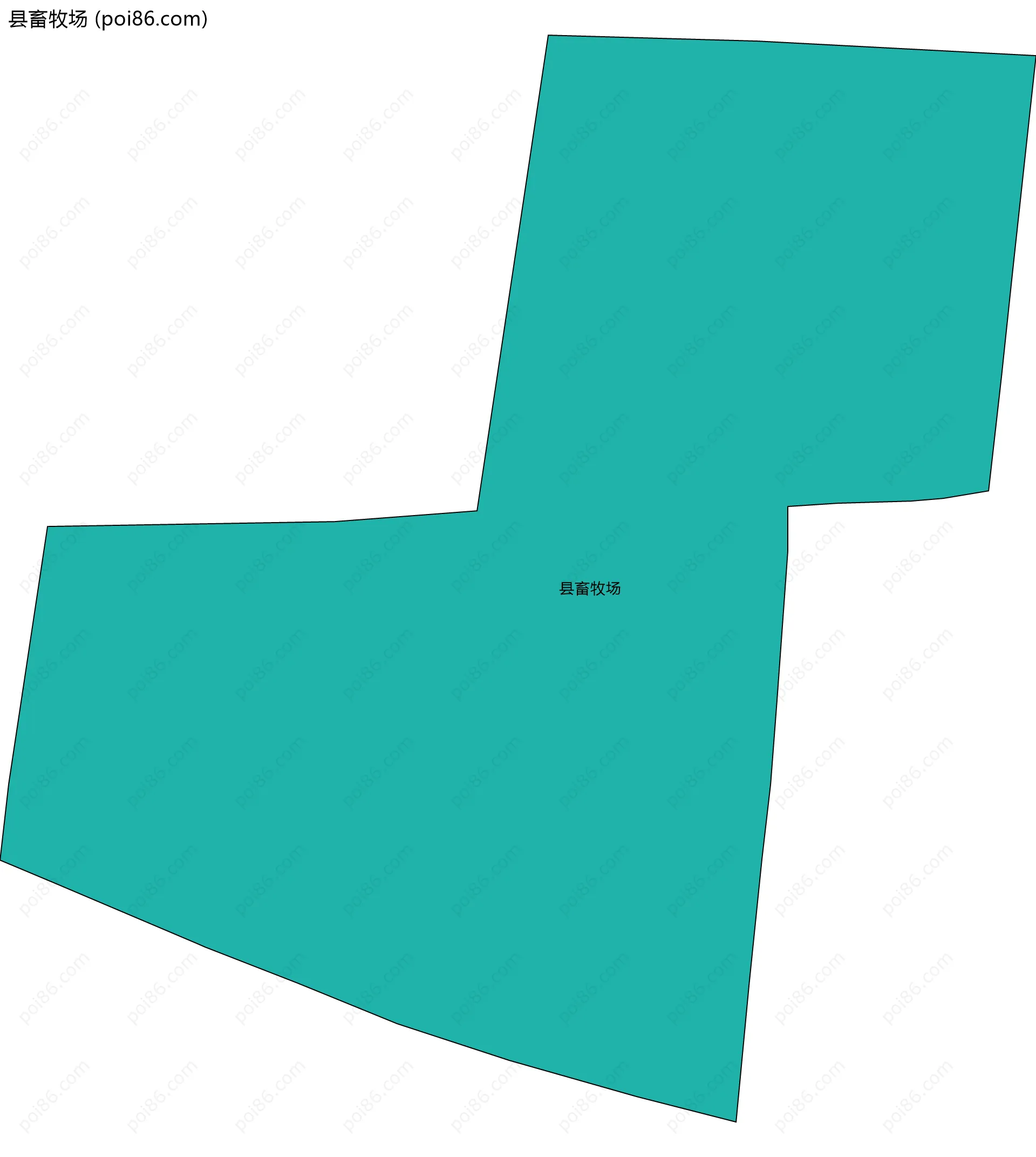 县畜牧场边界地图
