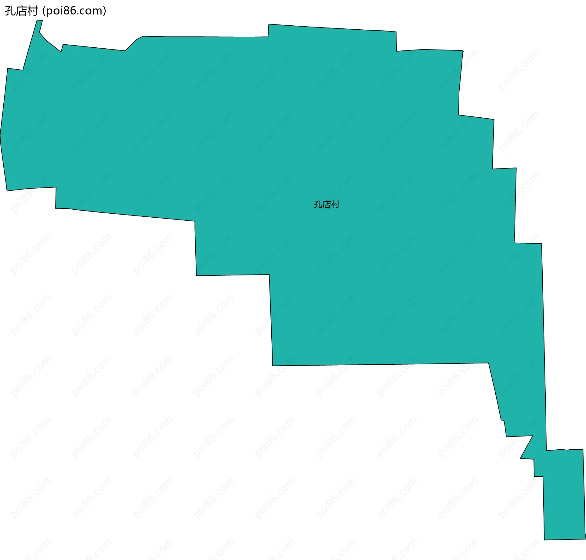 孔店村边界地图