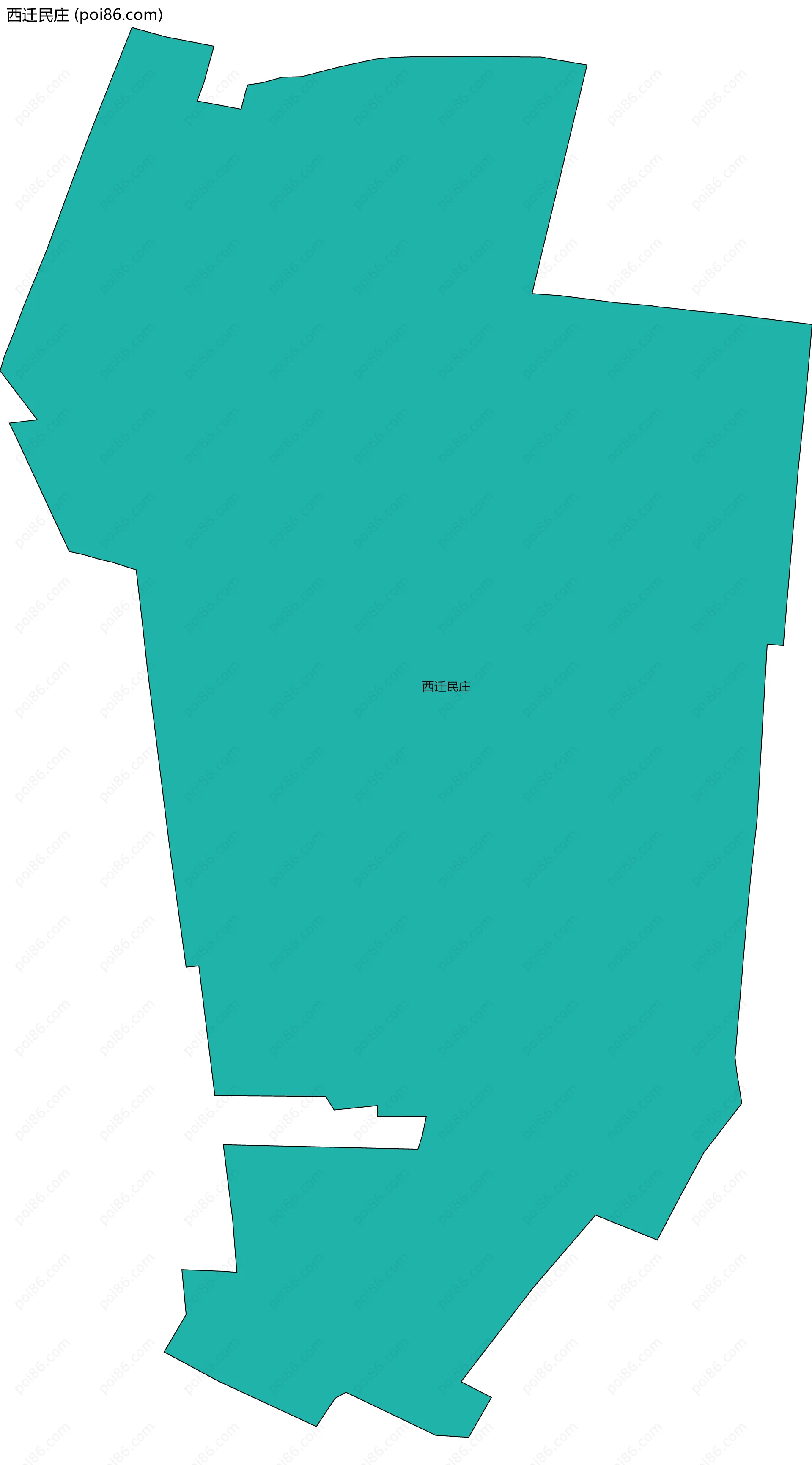 西迁民庄边界地图