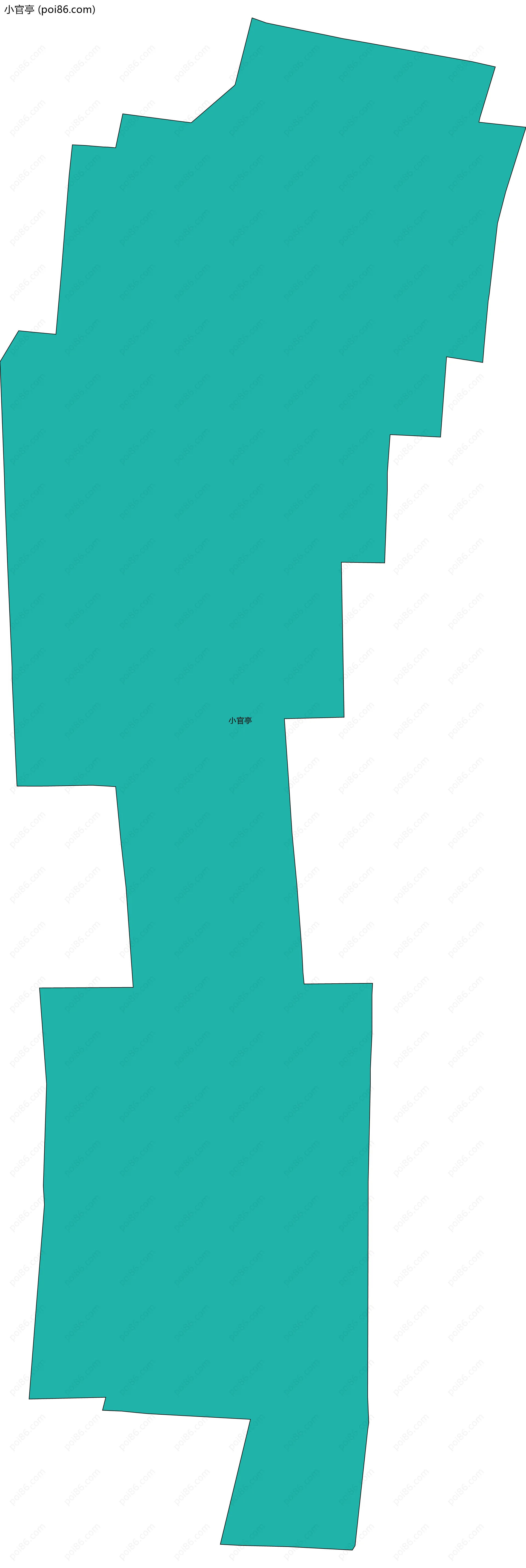 小官亭边界地图