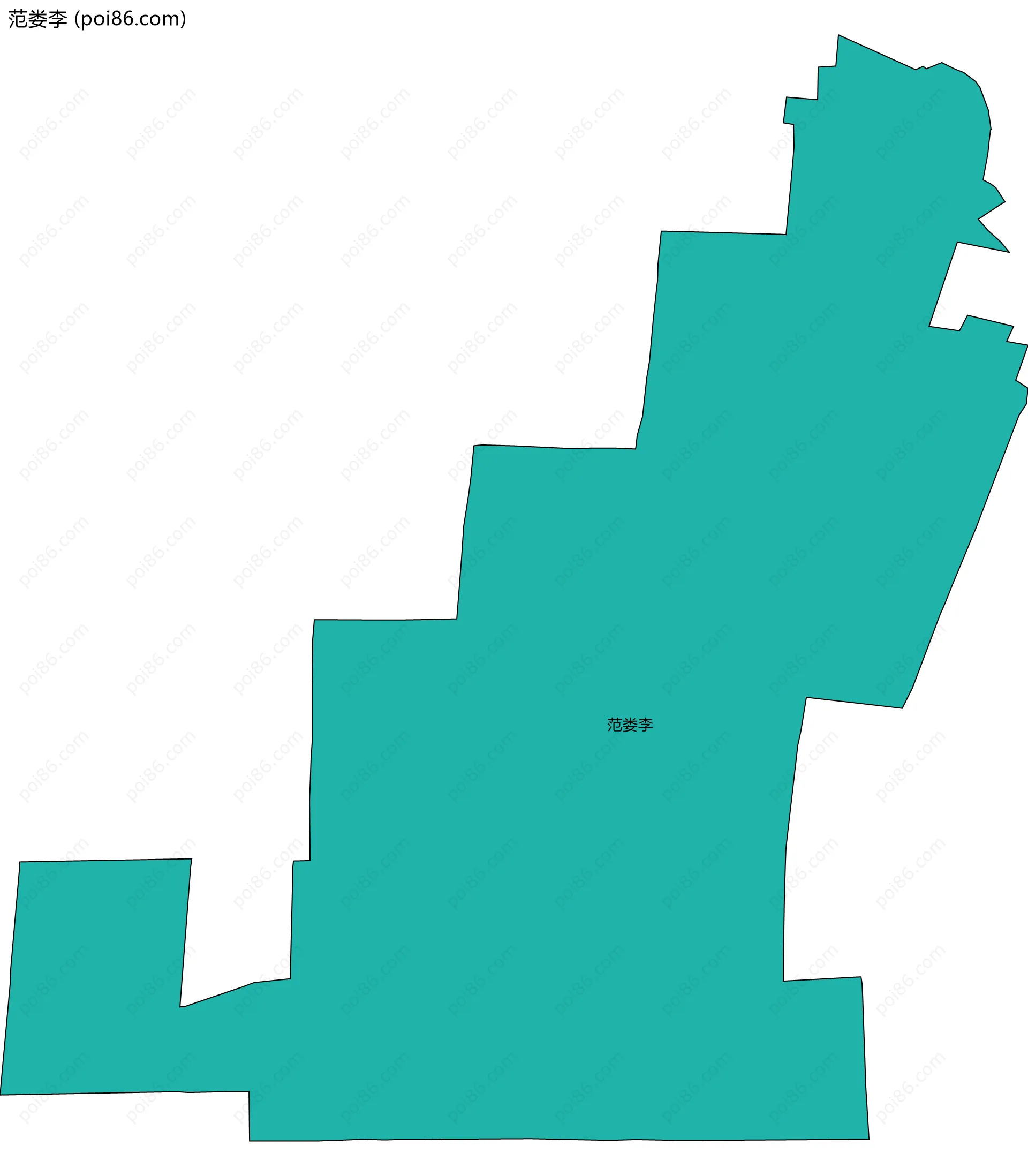 范娄李边界地图