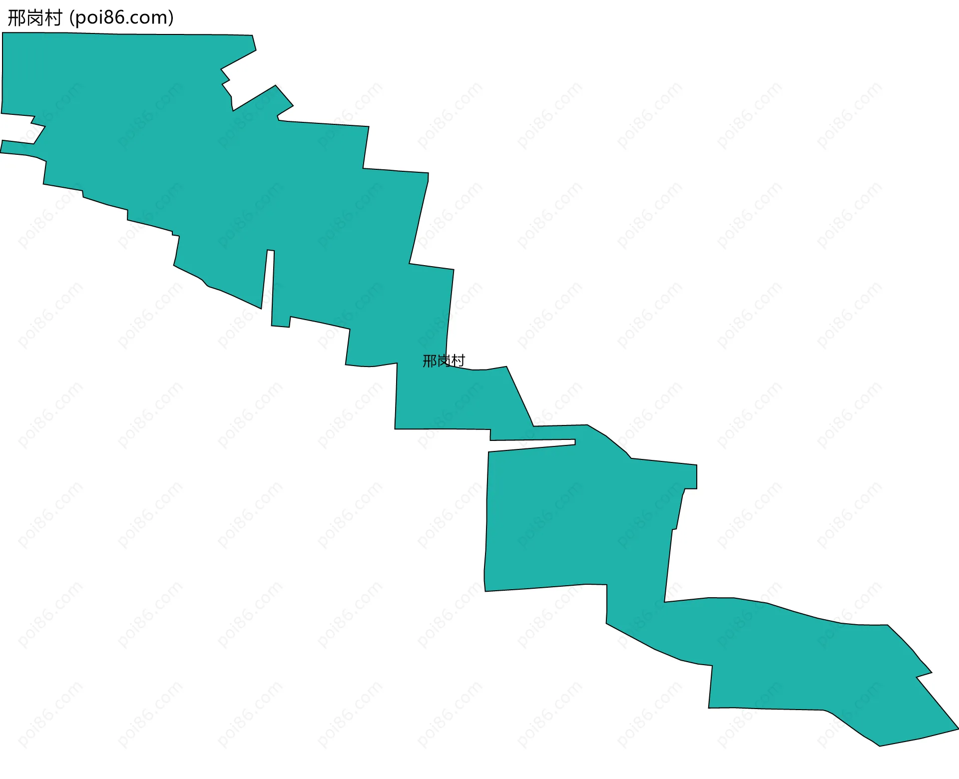 邢岗村边界地图