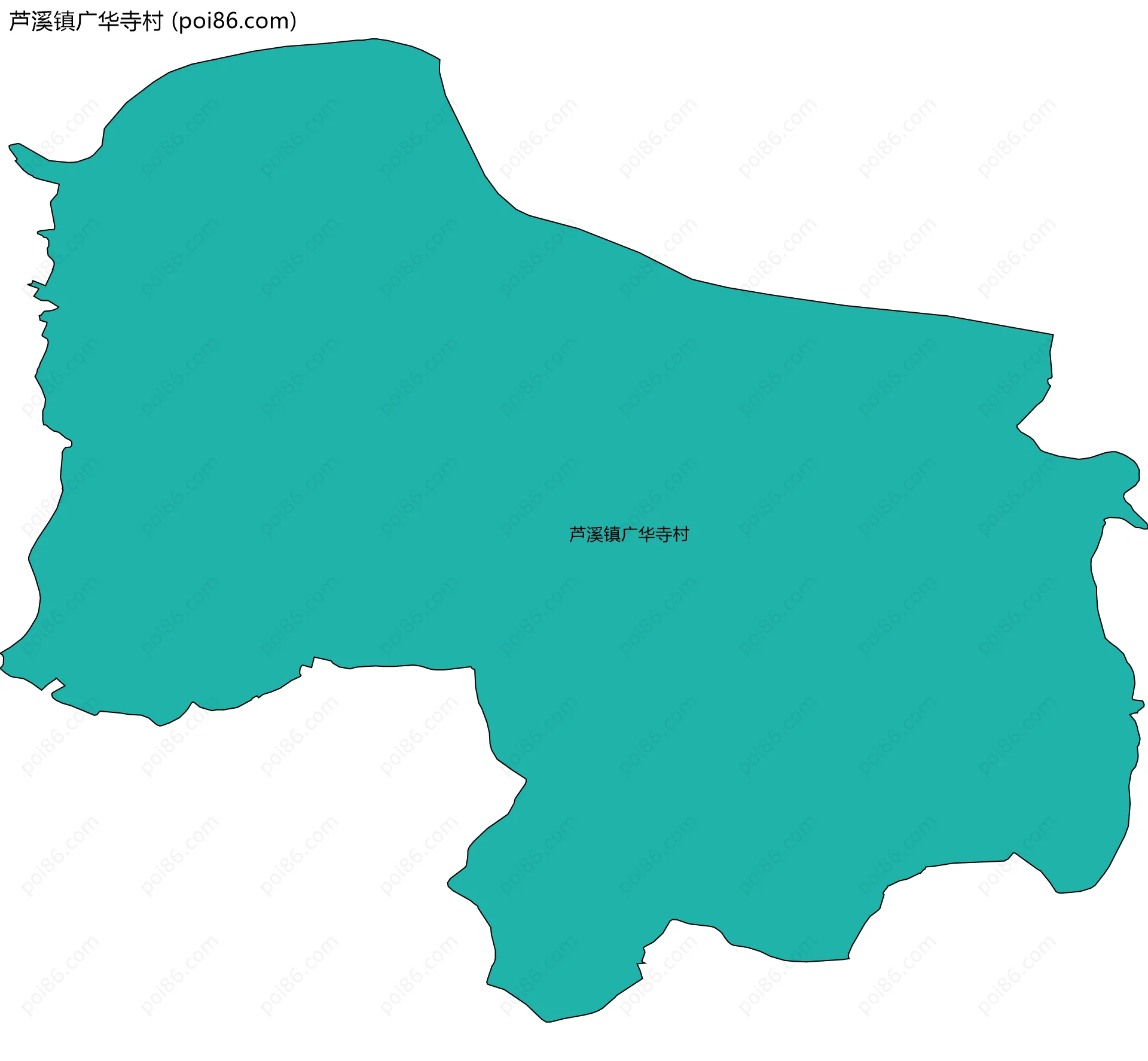 芦溪镇广华寺村边界地图