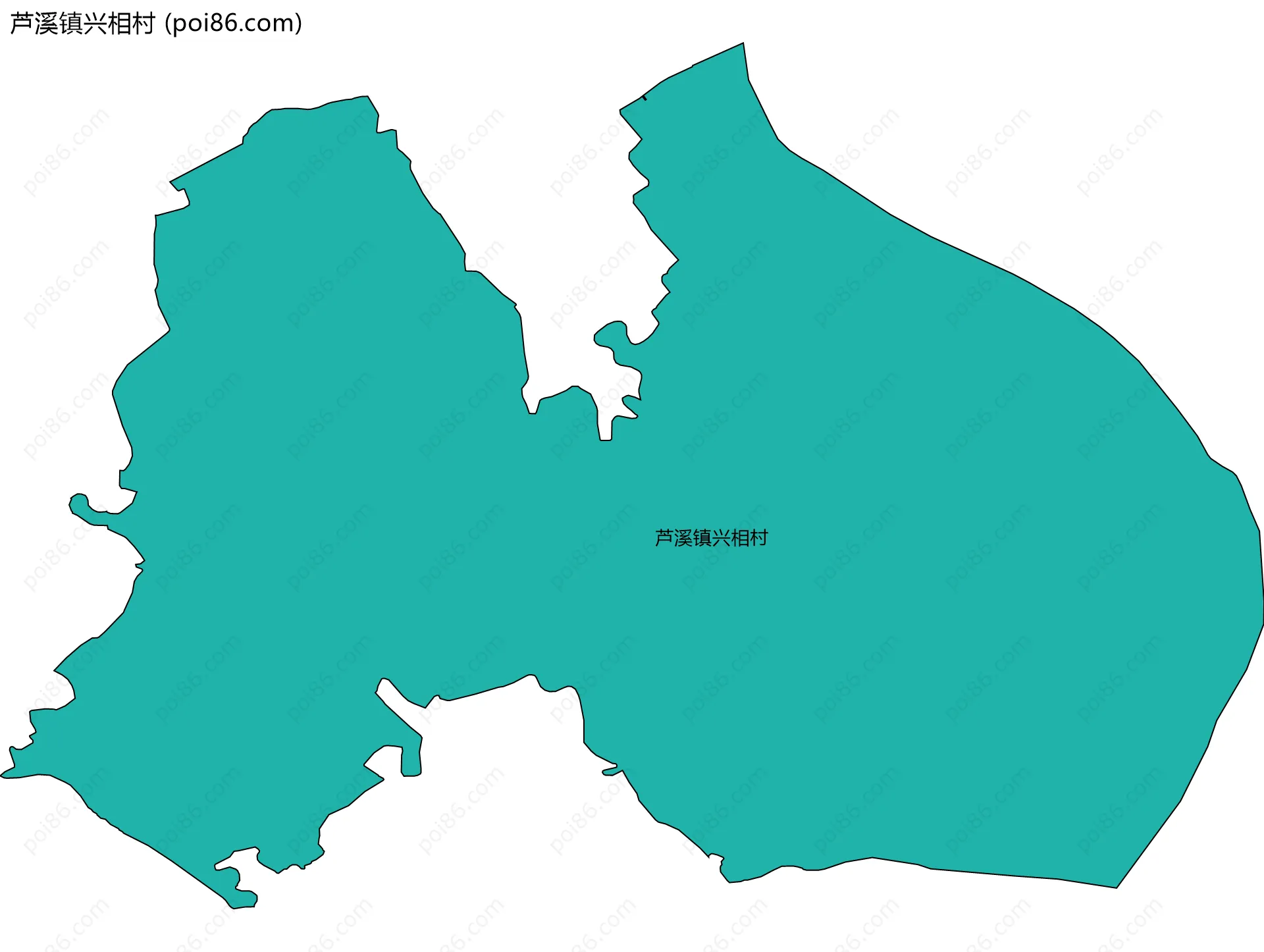 芦溪镇兴相村边界地图