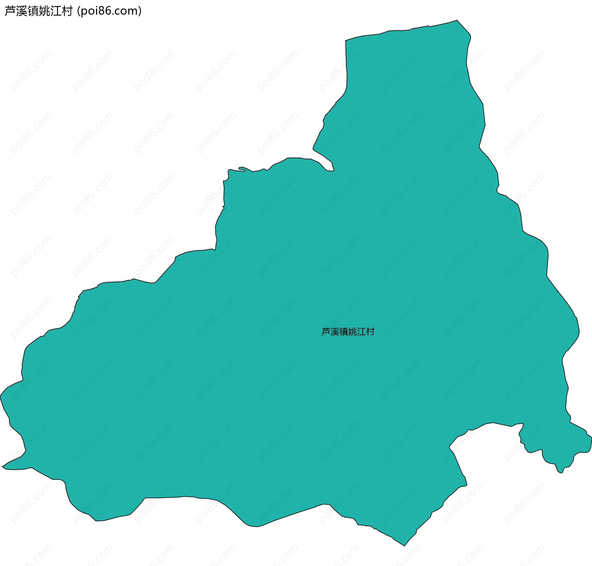 芦溪镇姚江村边界地图