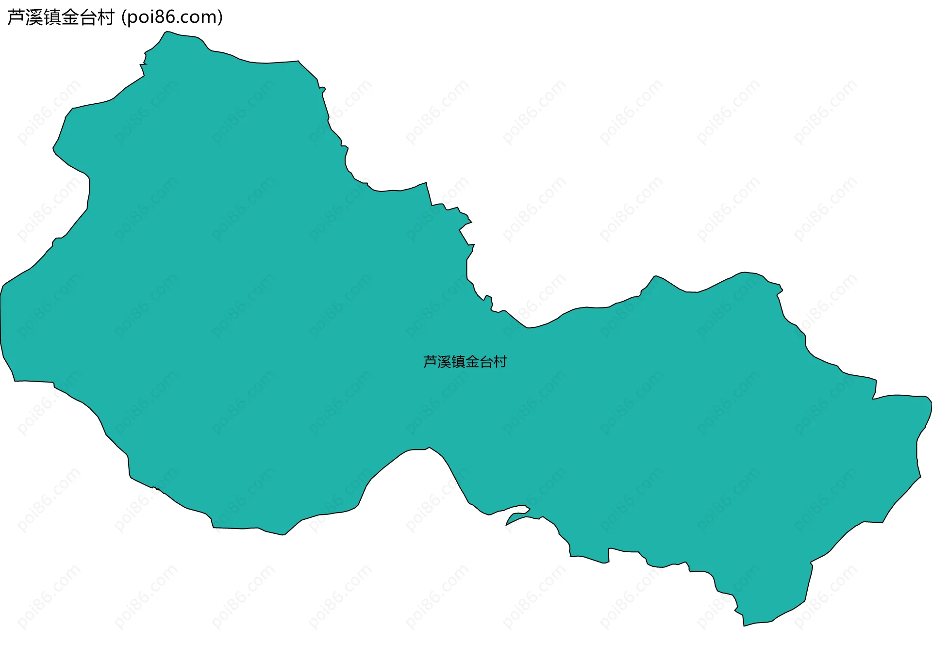 芦溪镇金台村边界地图
