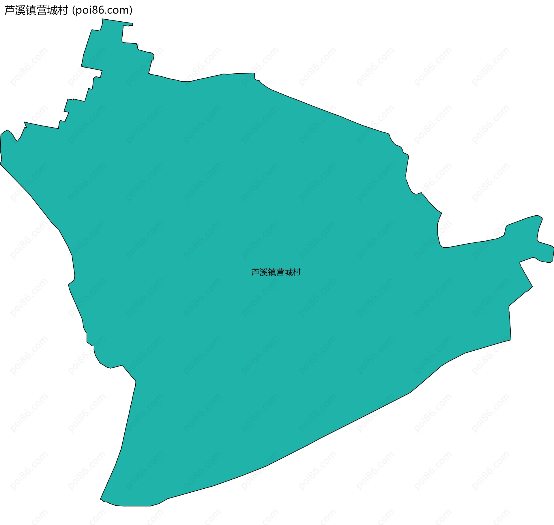 芦溪镇营城村边界地图