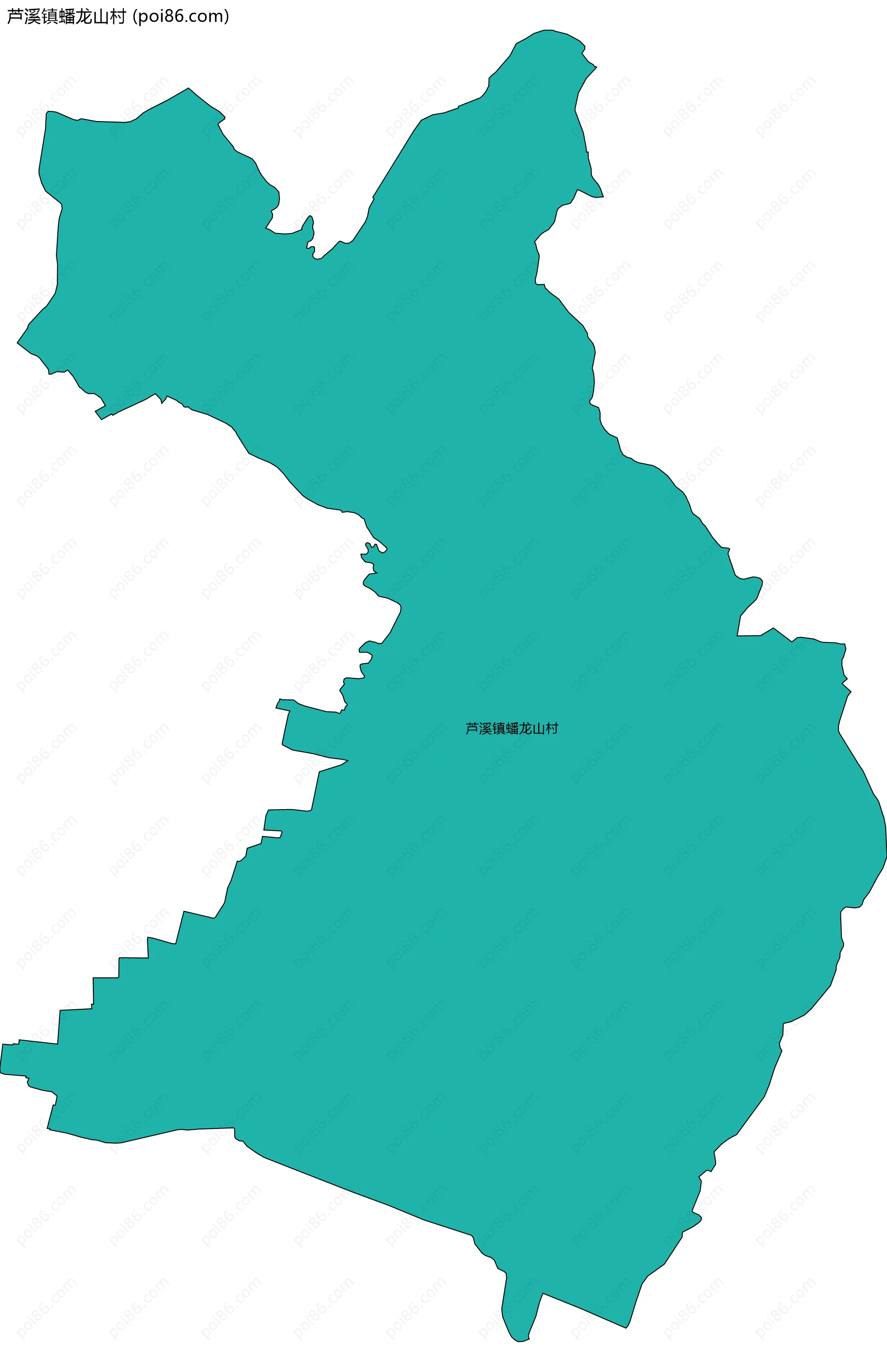 芦溪镇蟠龙山村边界地图