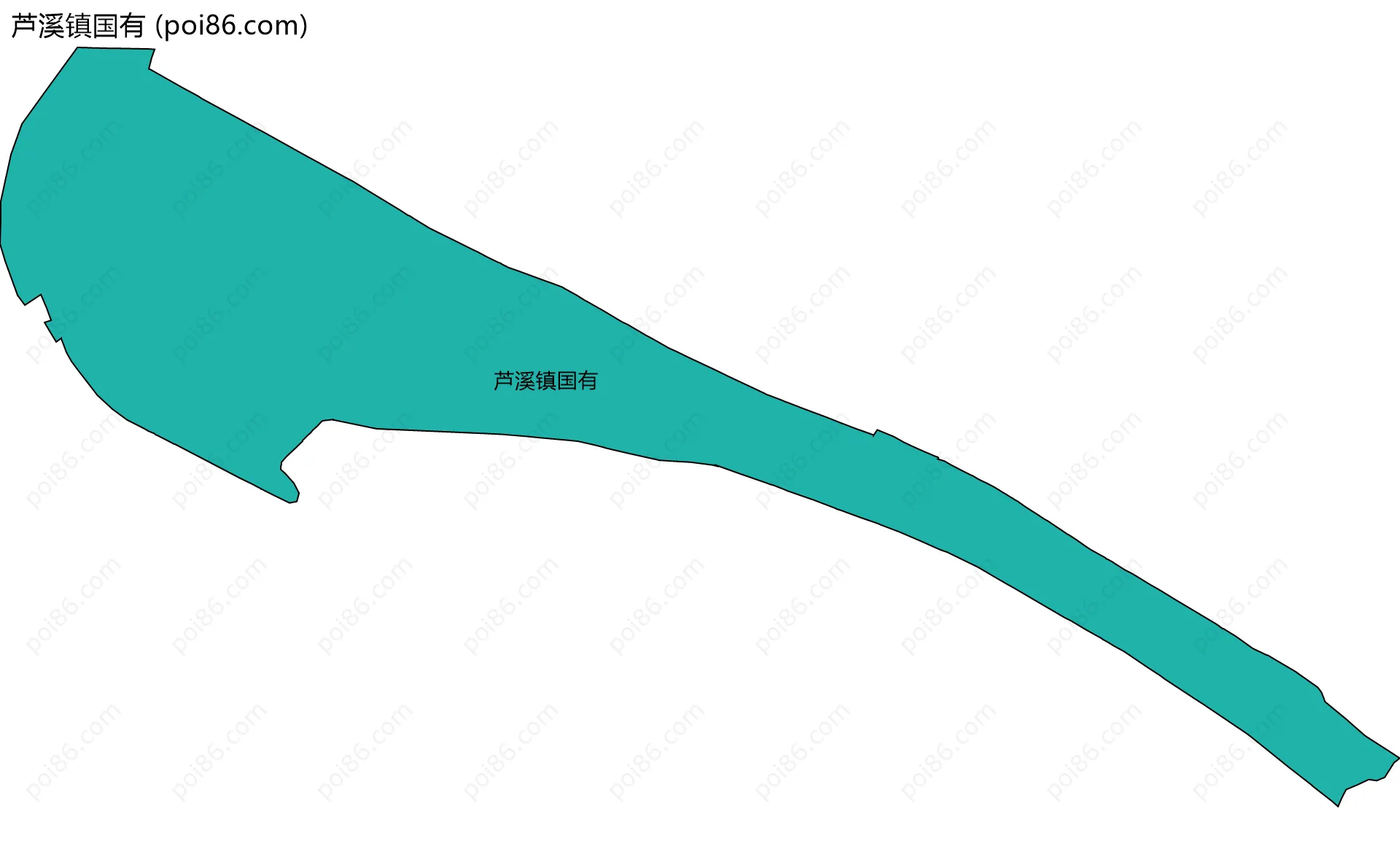 芦溪镇国有边界地图