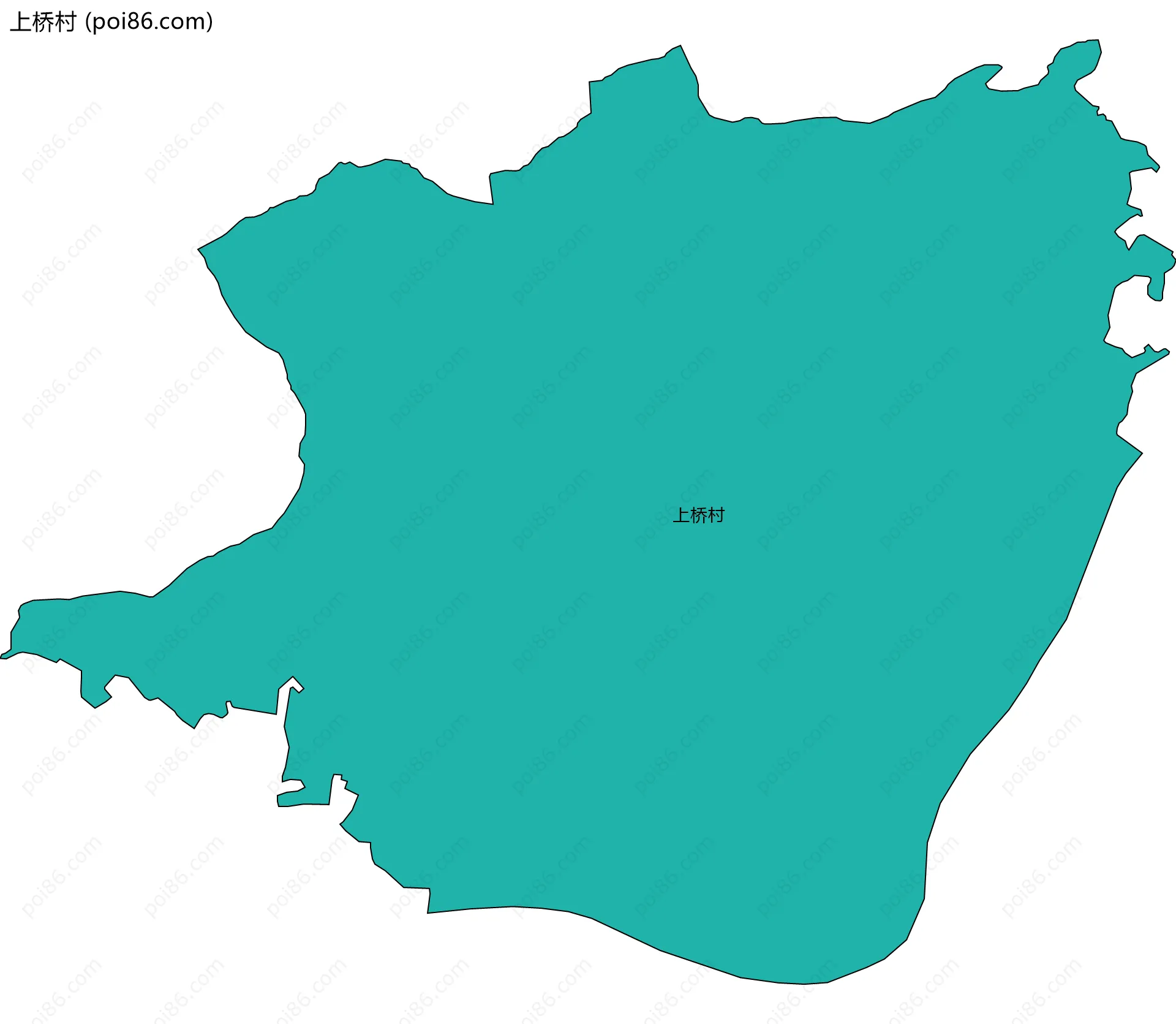上桥村边界地图