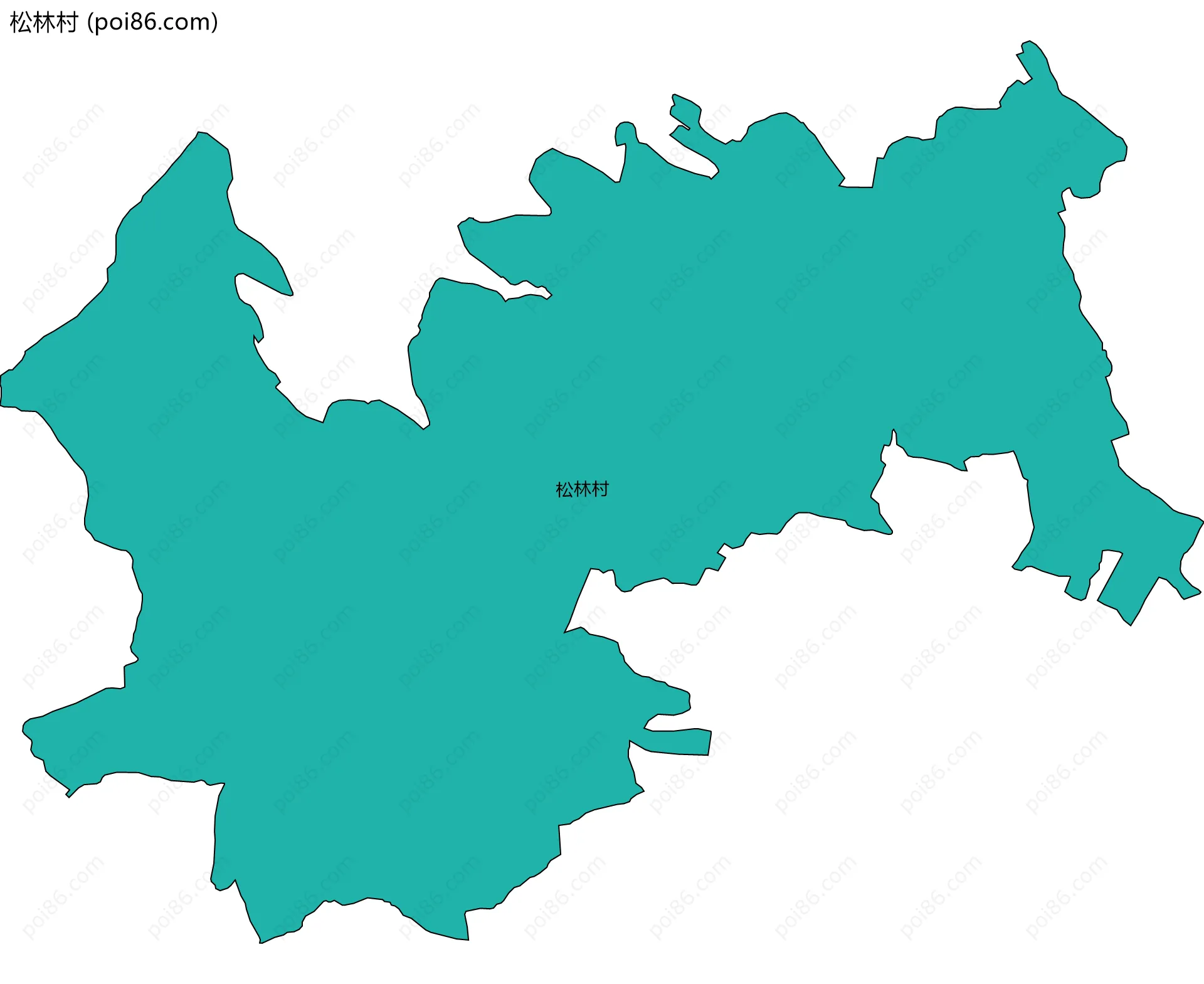 松林村边界地图