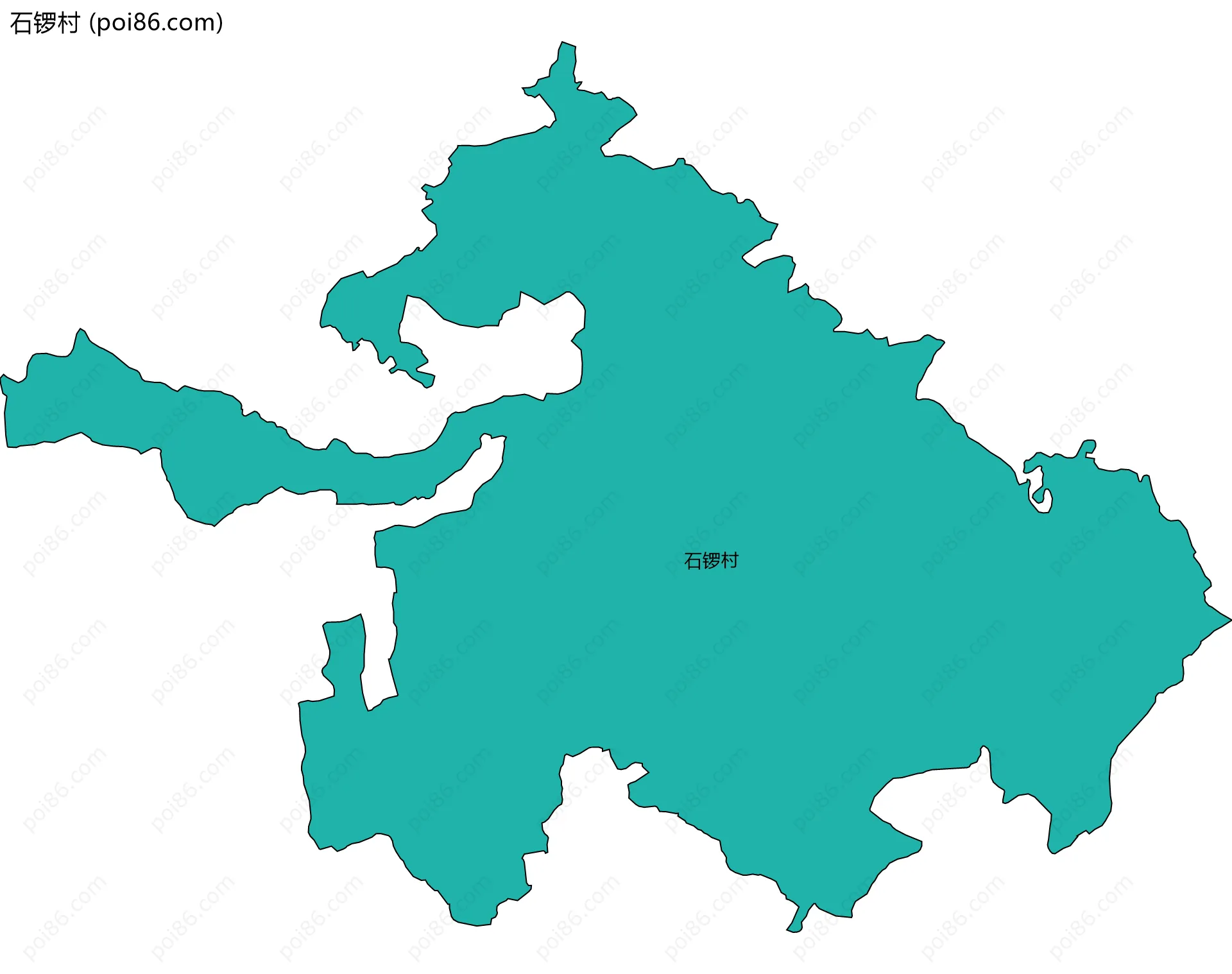 石锣村边界地图