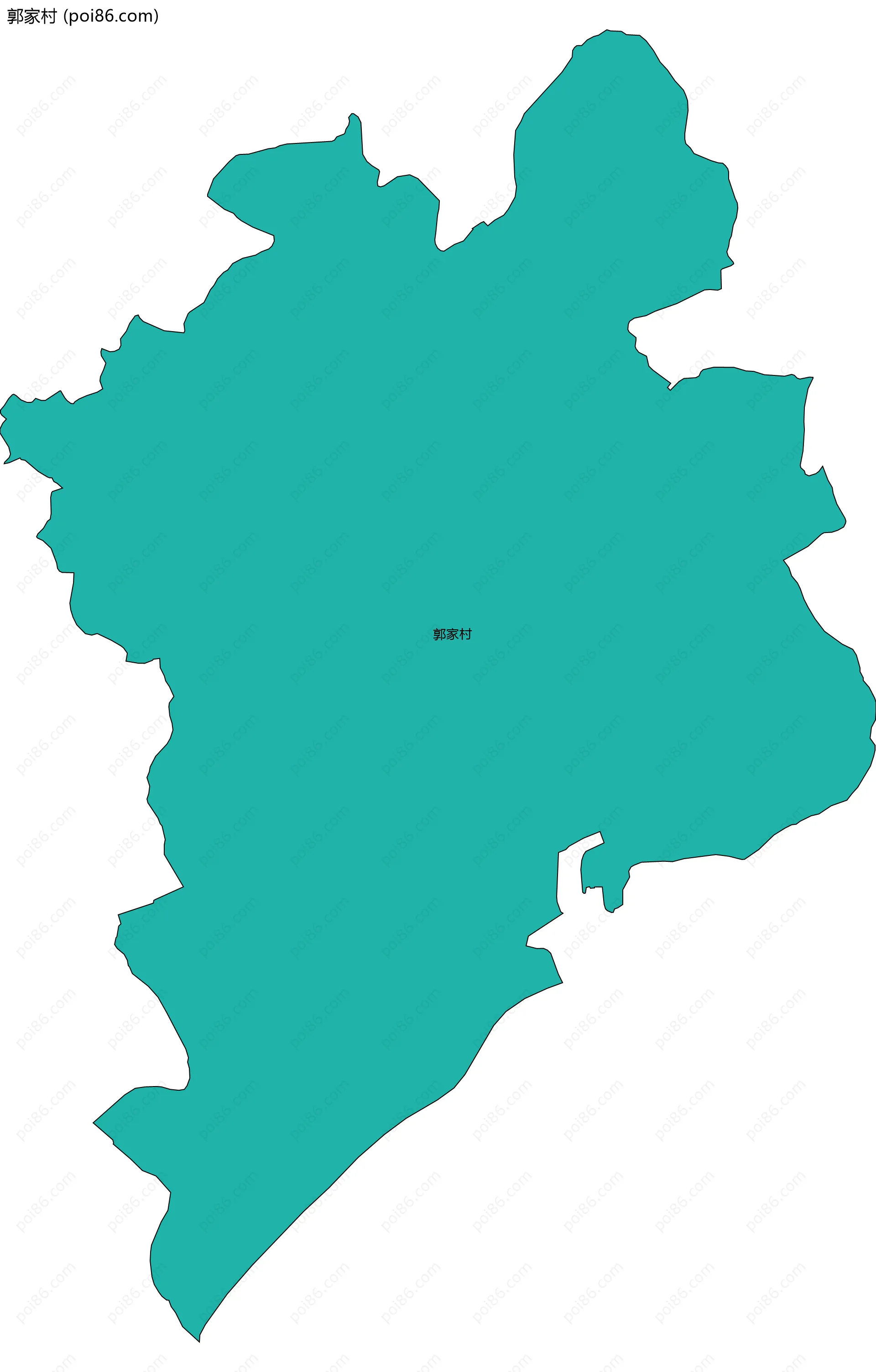 郭家村边界地图