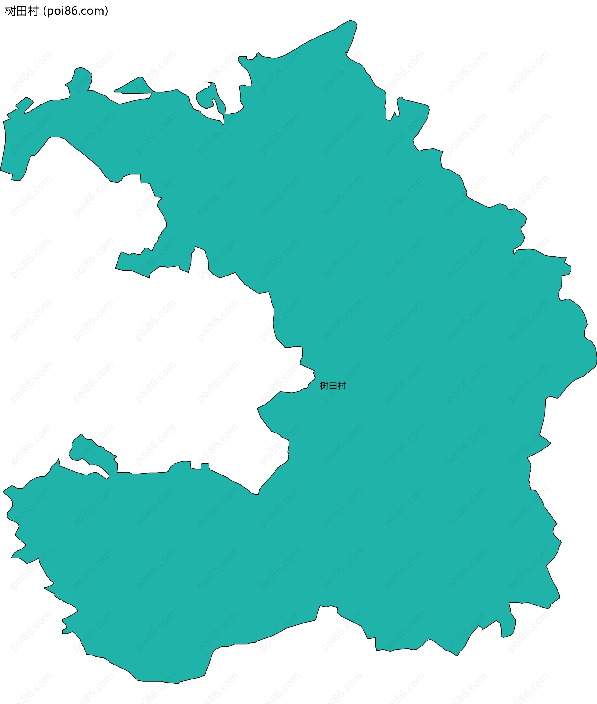 树田村边界地图