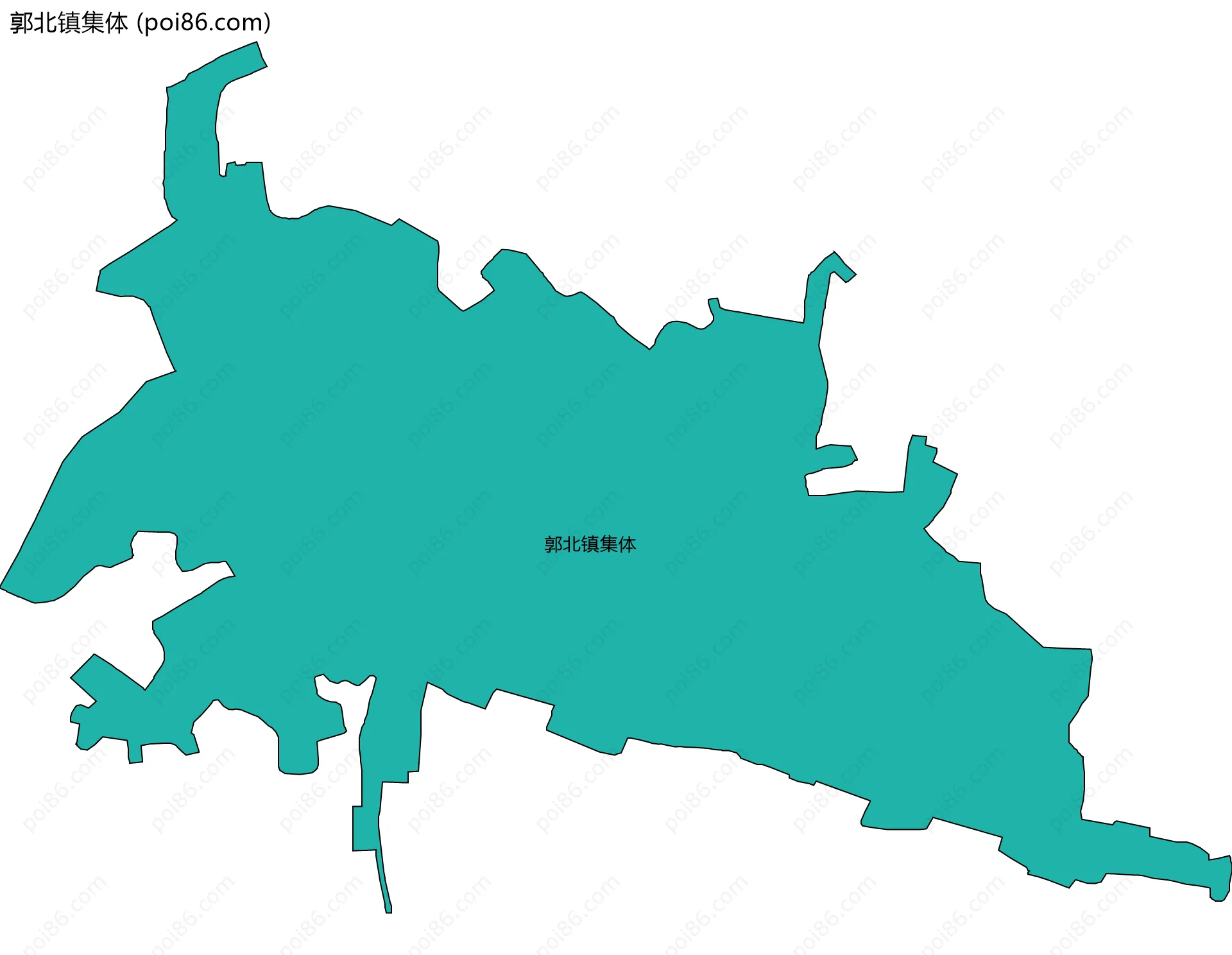 郭北镇集体边界地图