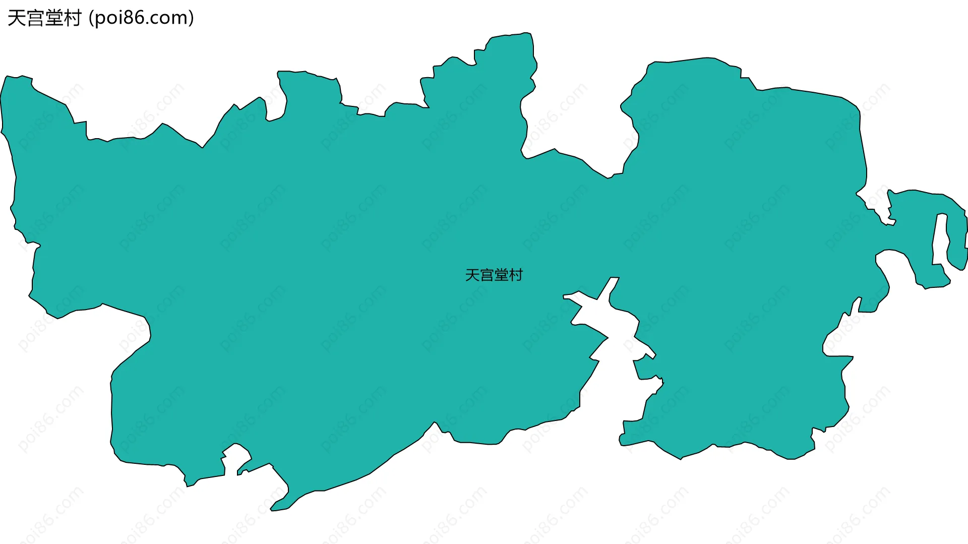 天宫堂村边界地图