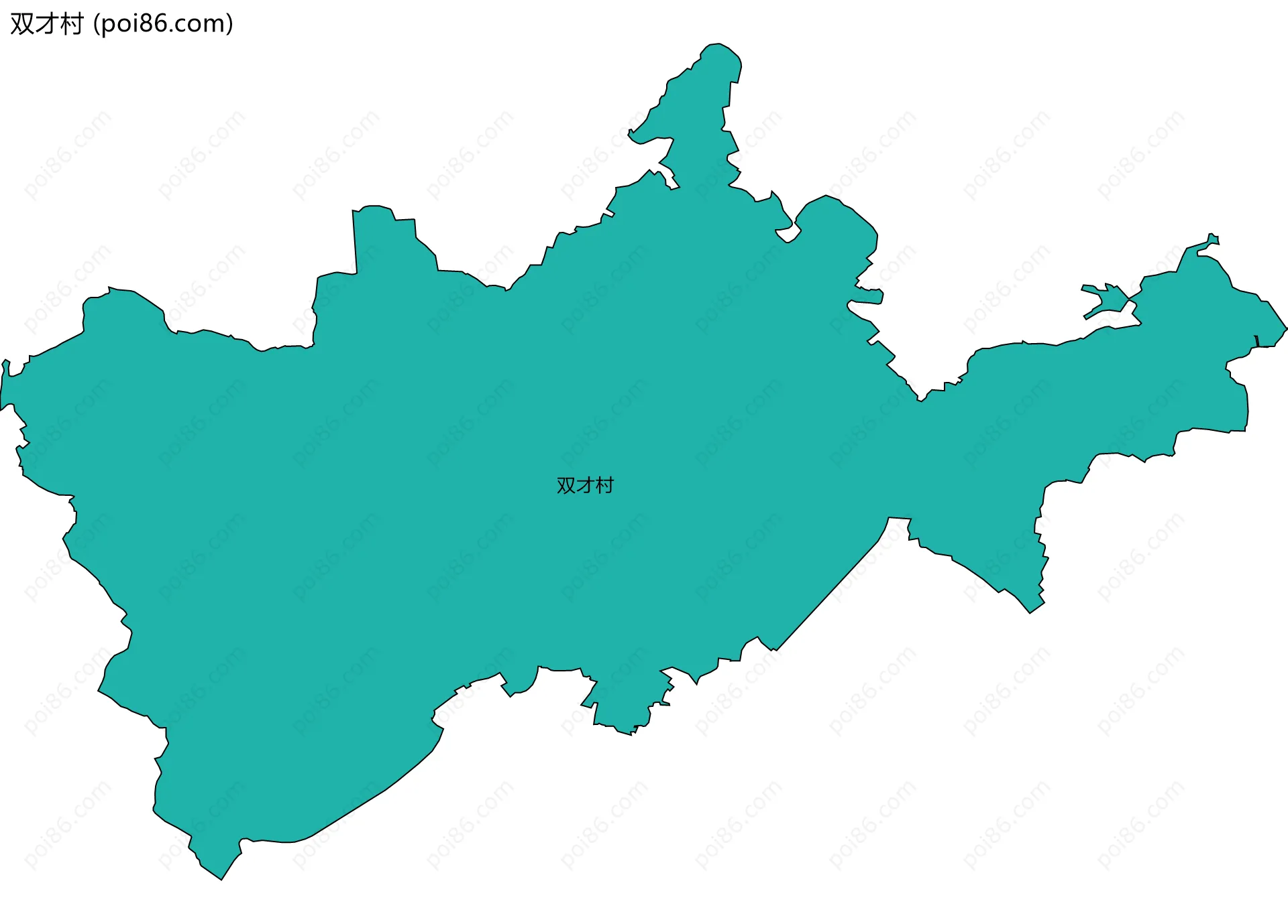 双才村边界地图