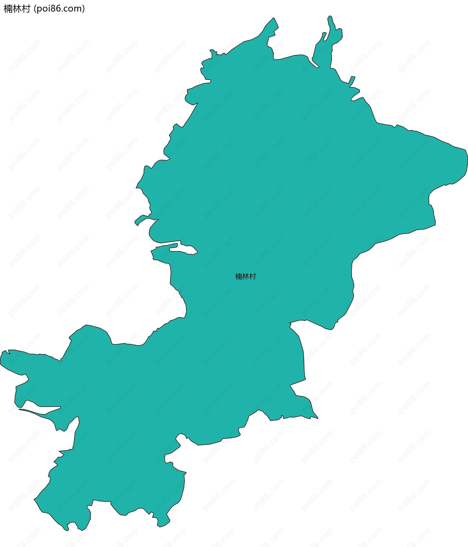 楠林村边界地图