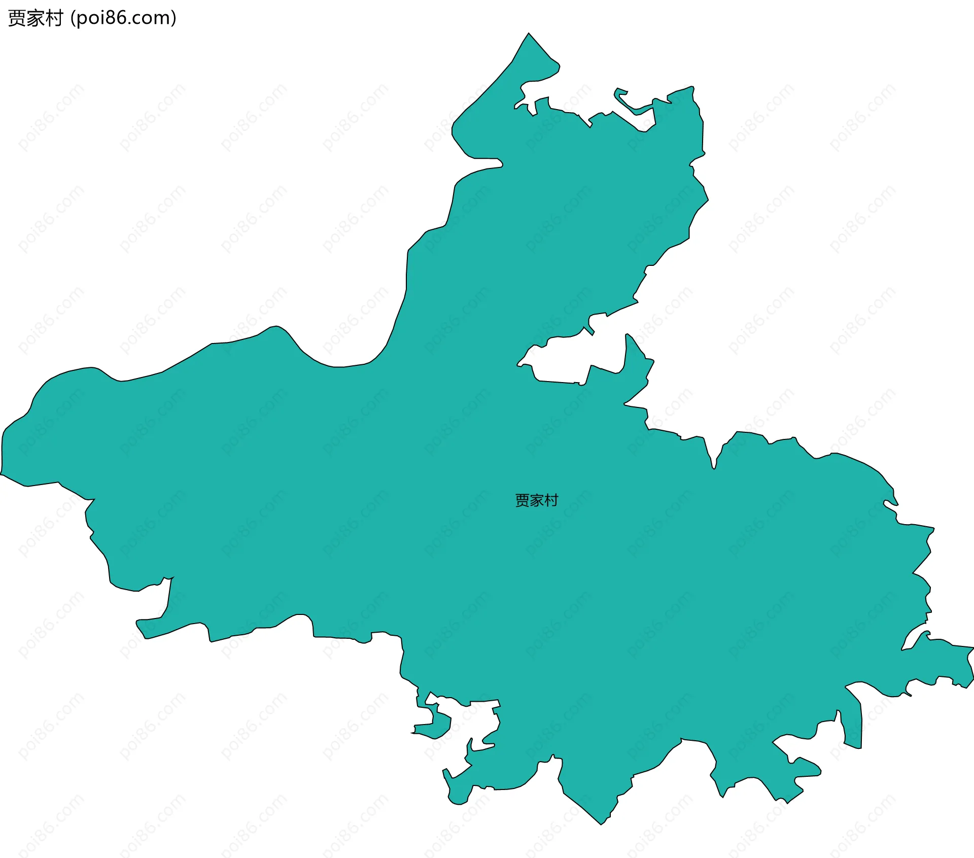 贾家村边界地图