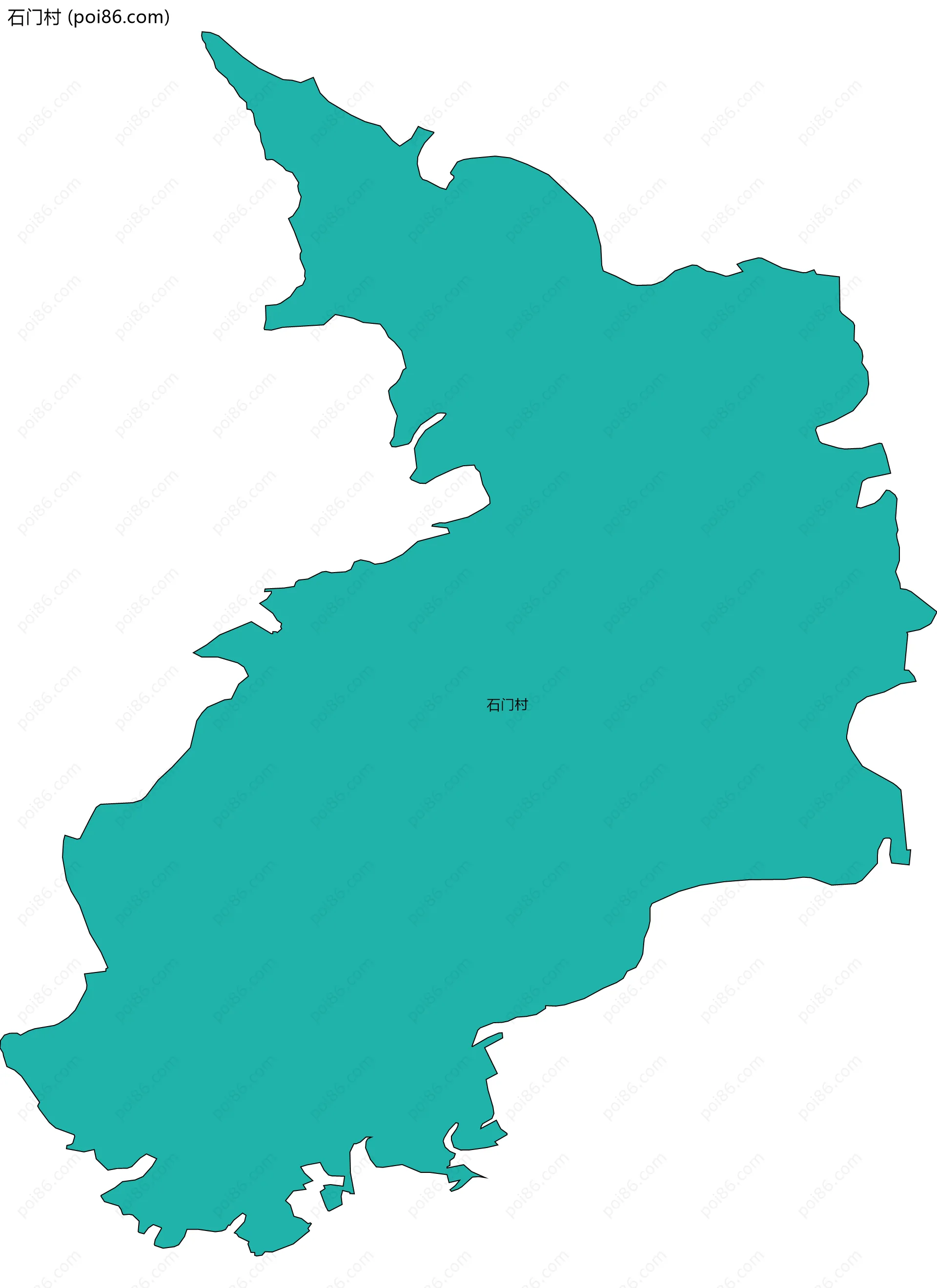 石门村边界地图