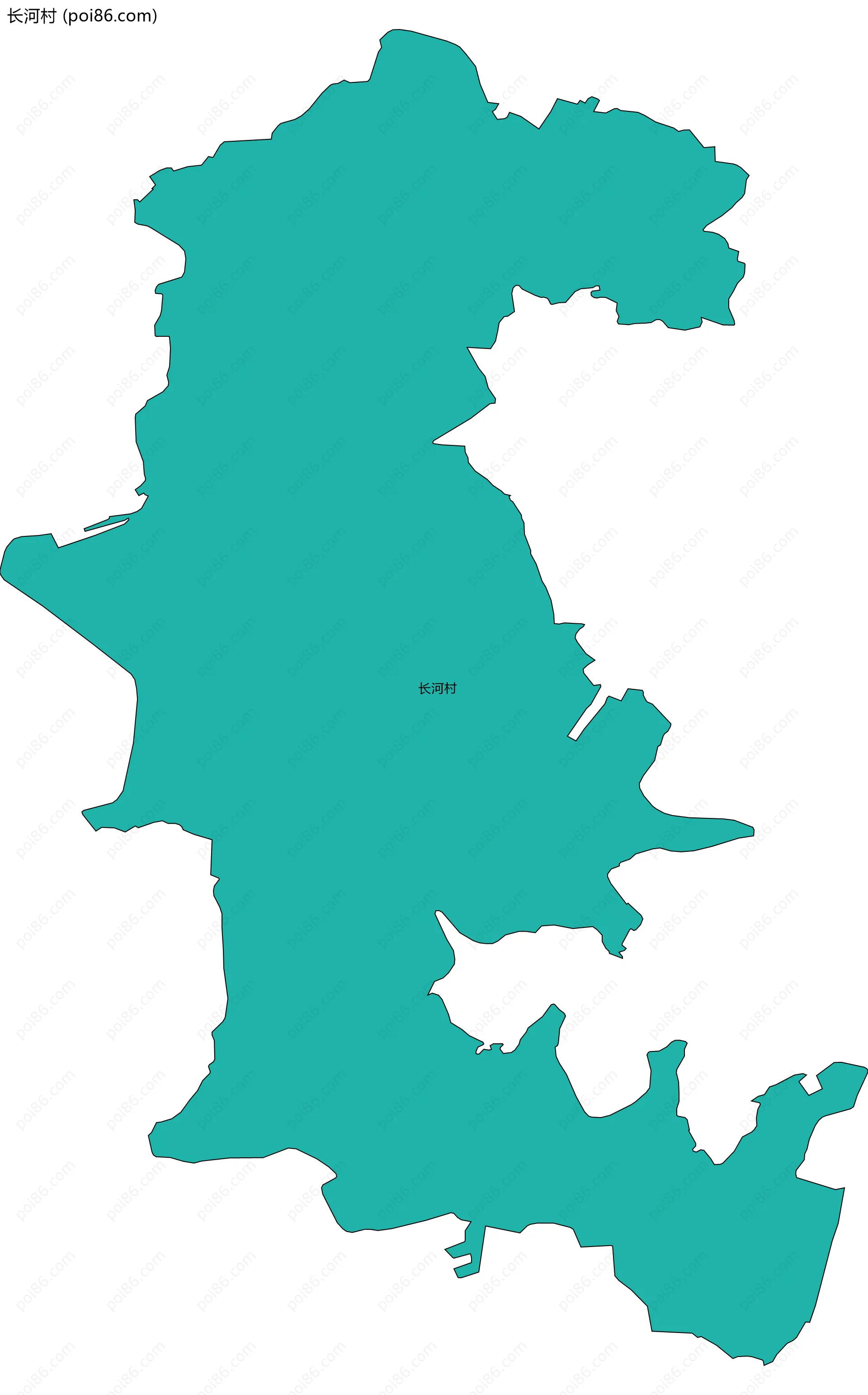 长河村边界地图