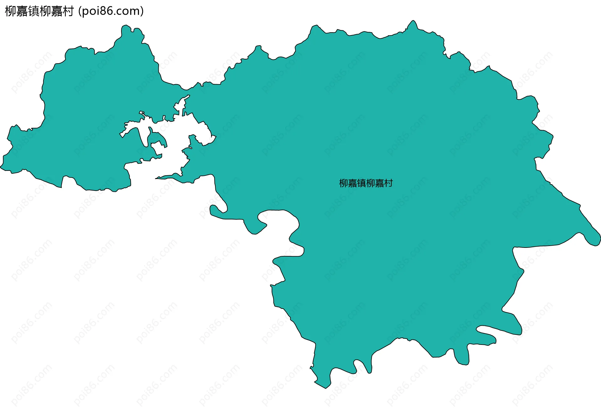 柳嘉镇柳嘉村边界地图