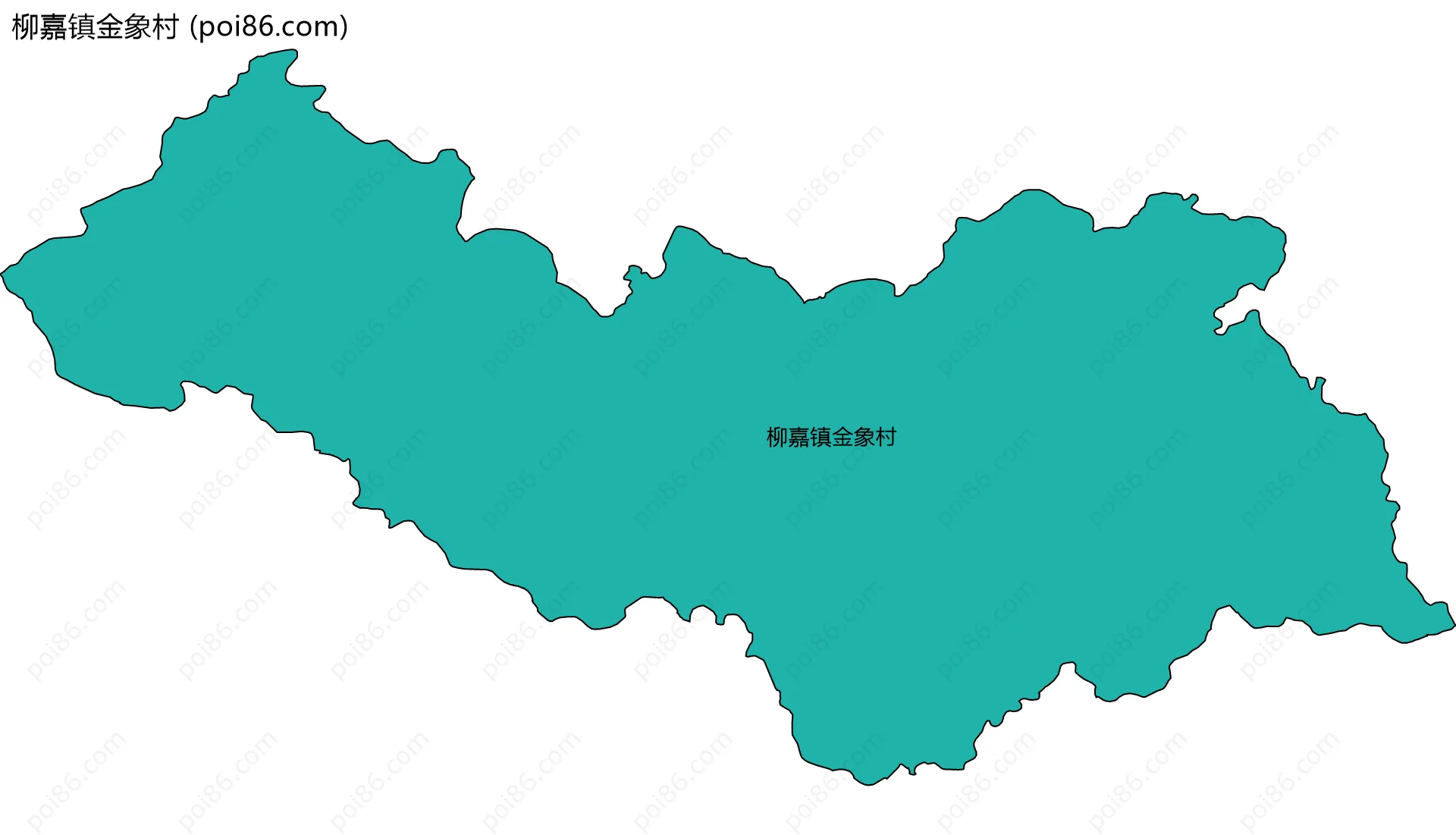 柳嘉镇金象村边界地图