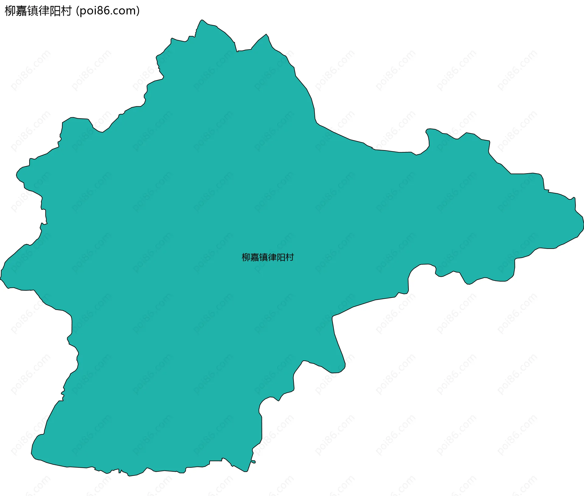 柳嘉镇律阳村边界地图
