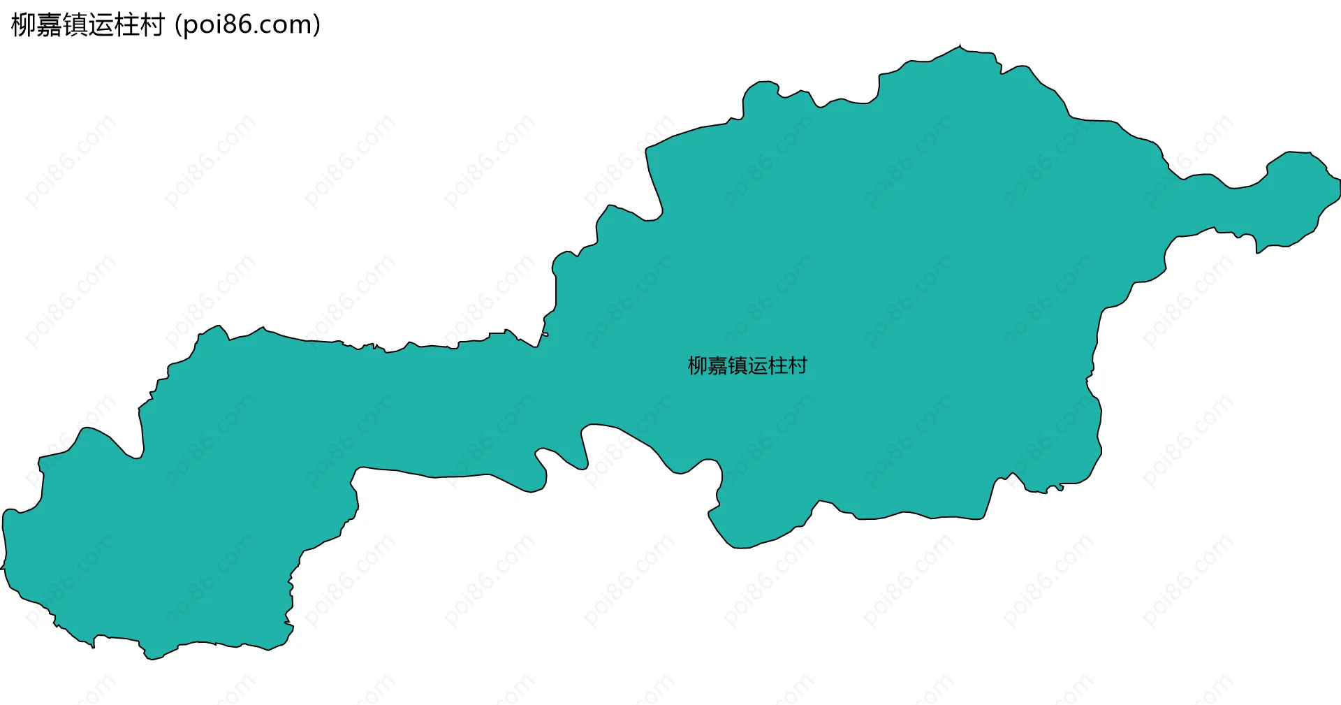 柳嘉镇运柱村边界地图