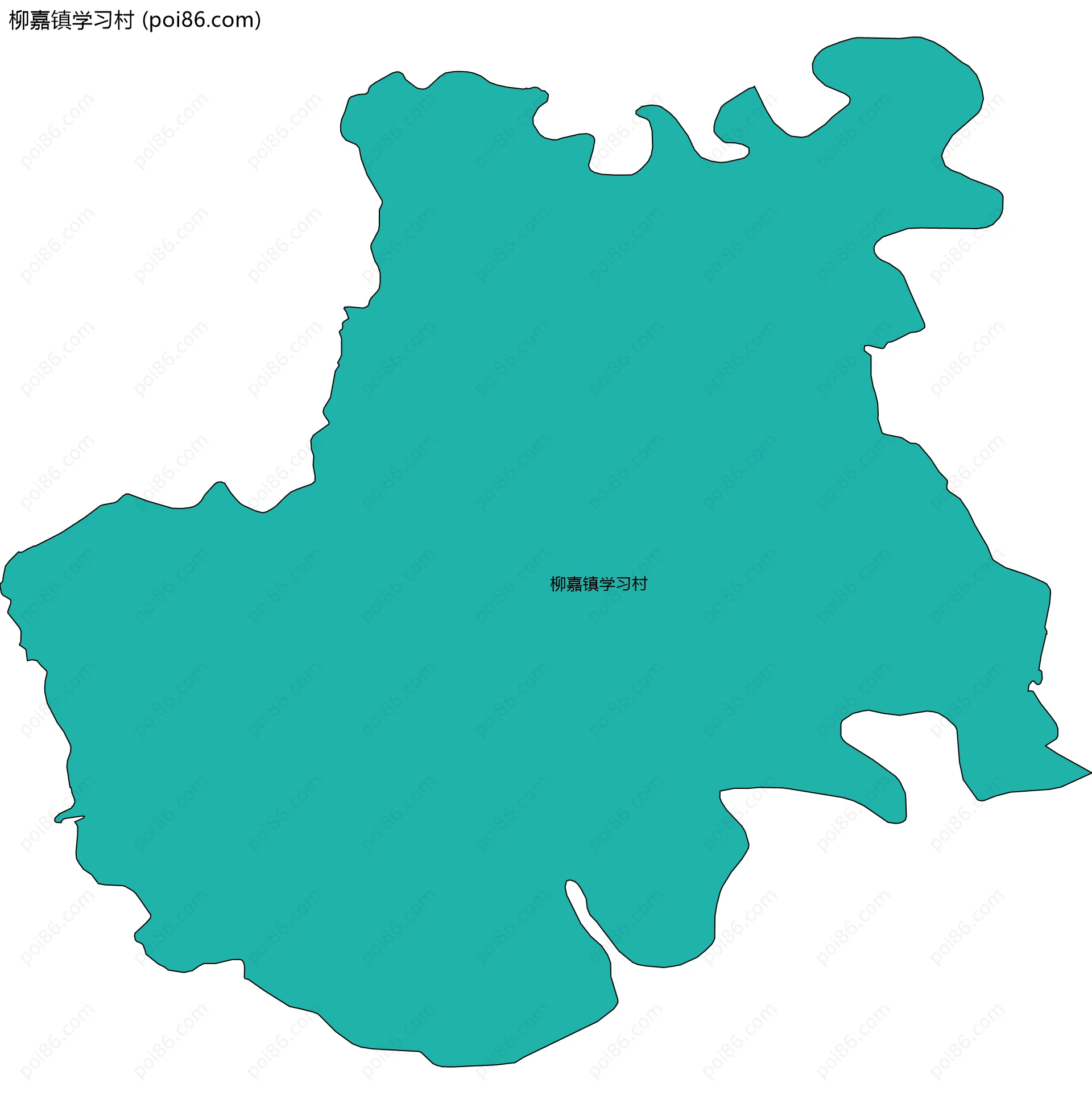 柳嘉镇学习村边界地图