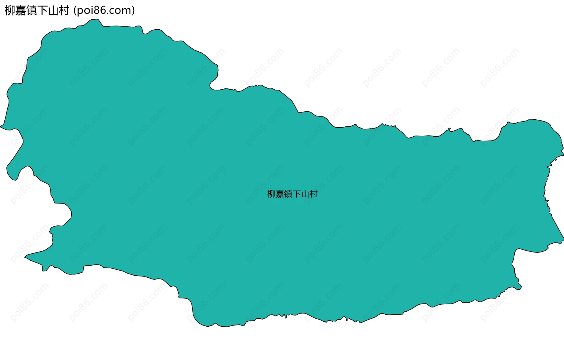 柳嘉镇下山村边界地图