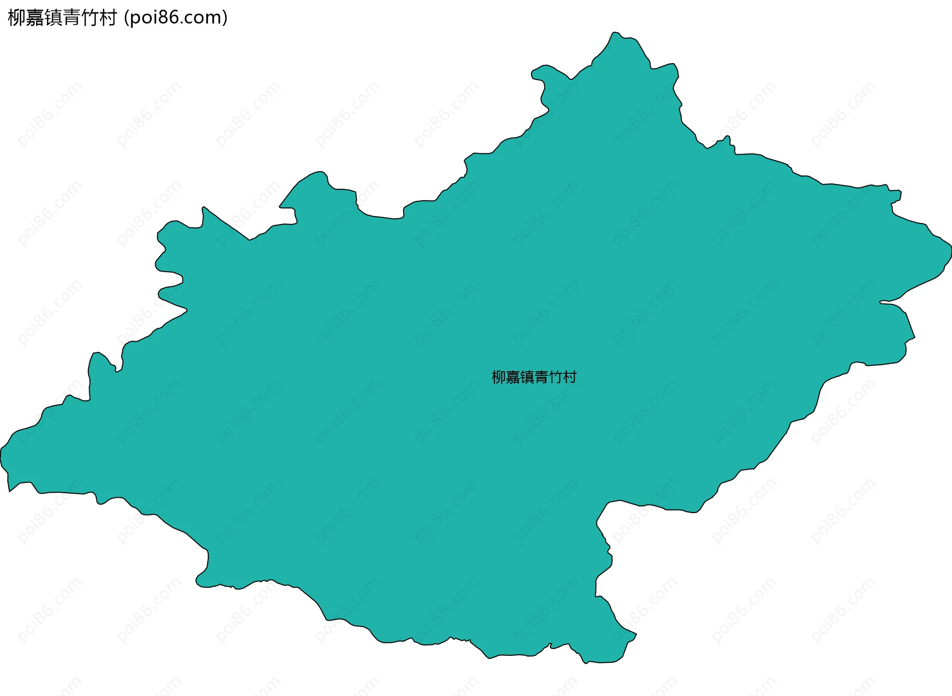 柳嘉镇青竹村边界地图