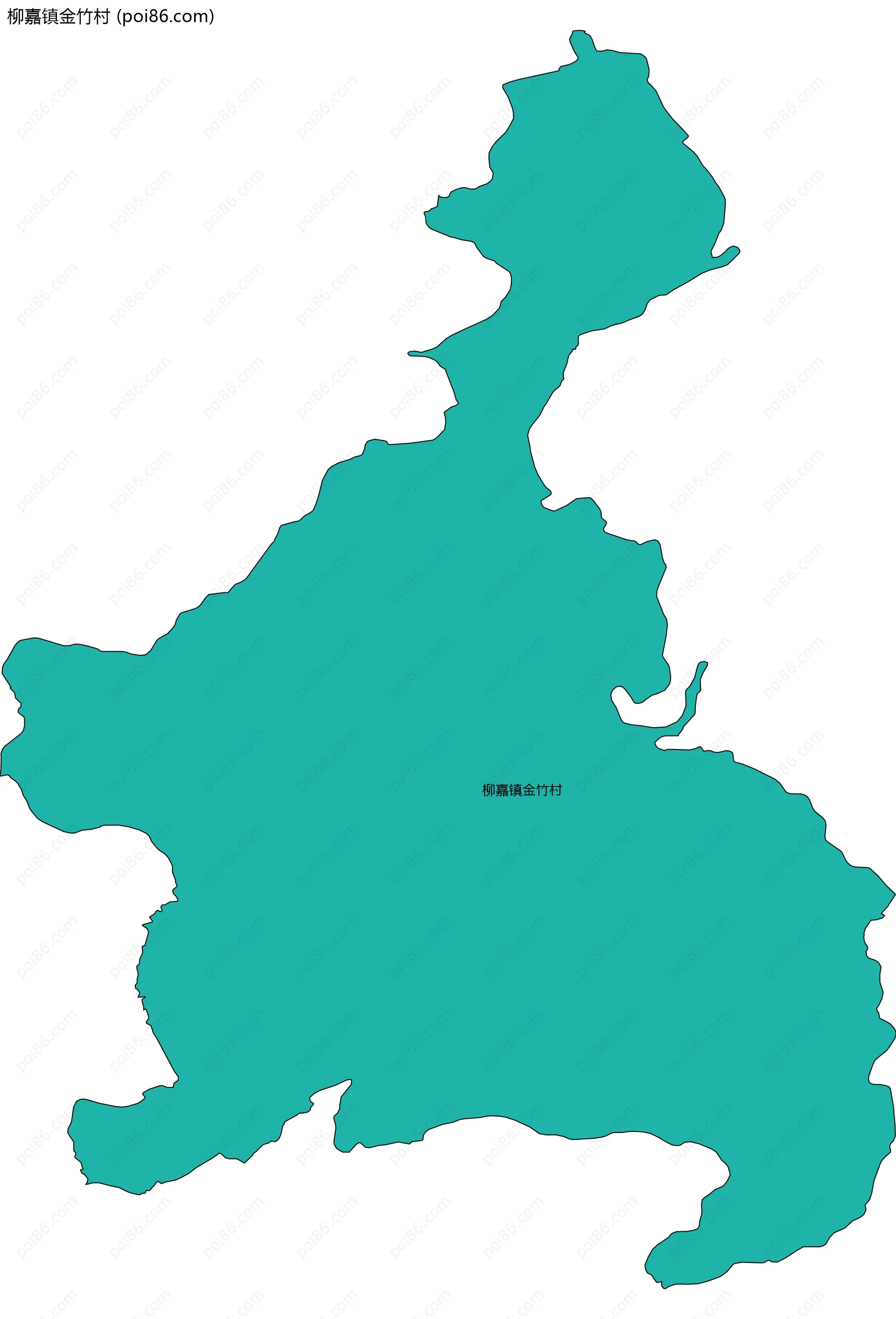 柳嘉镇金竹村边界地图